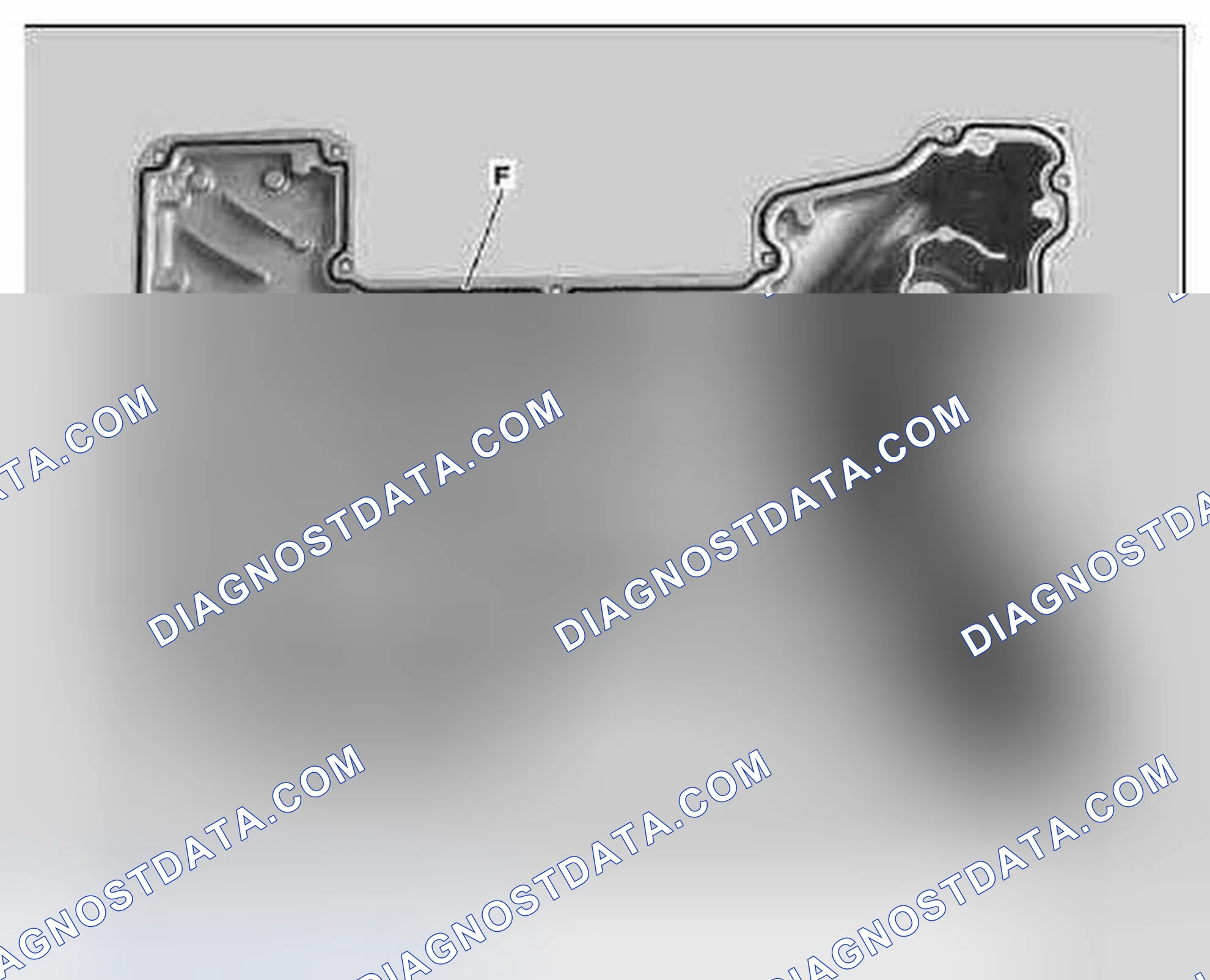 Scheme 409: Identifying Sealant Application Area On Bottom Part Of Oil Pan