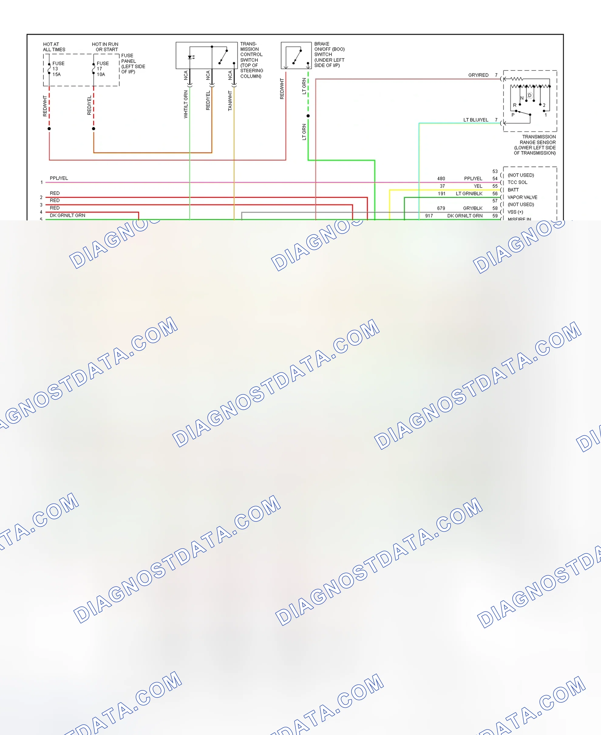 Scheme 209: 5.0L PCM Wiring Diagram (W/4R70W - 4 Of 4)