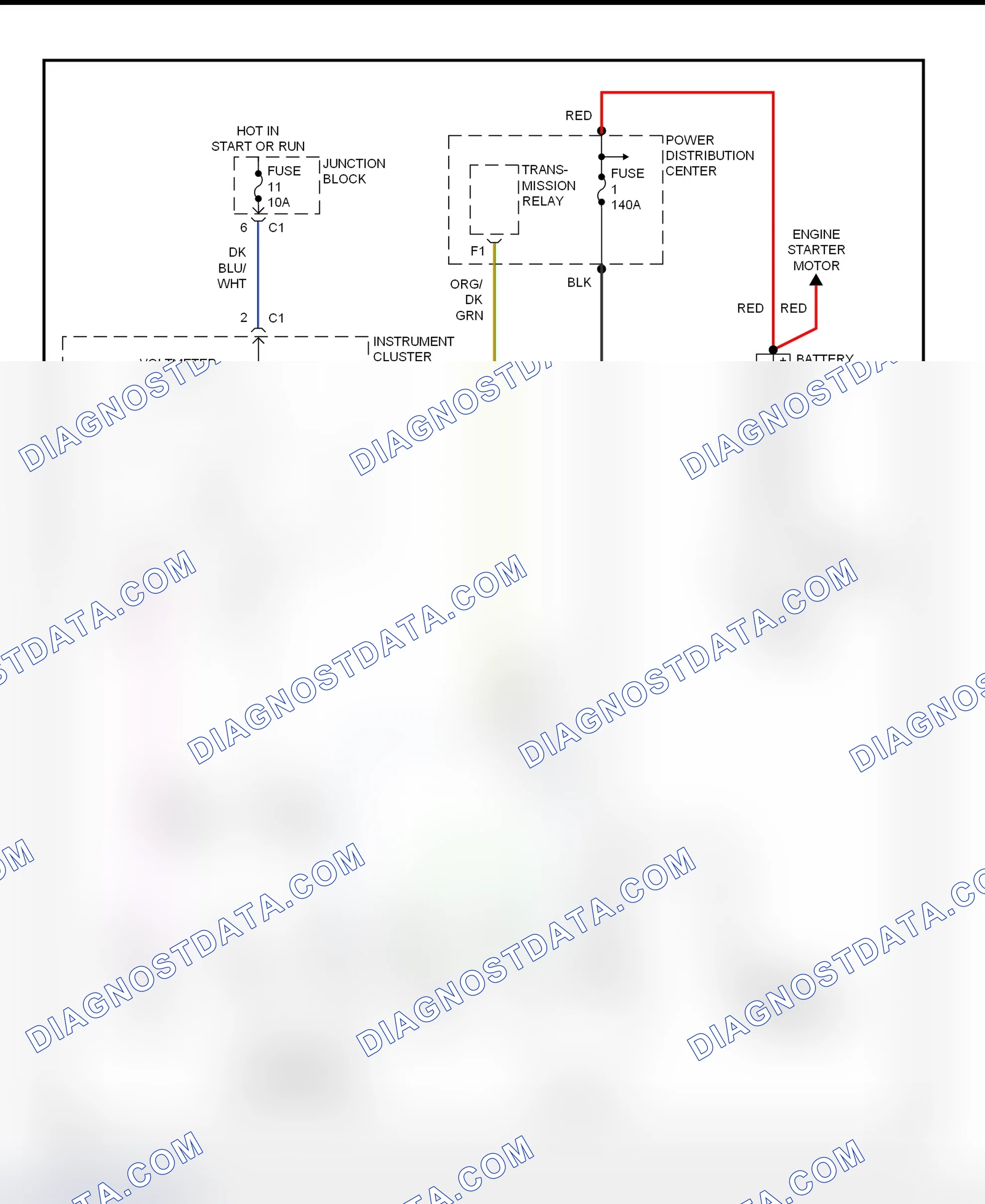 Scheme 4: Charging System Wiring Diagram (Ram Van & Ram Wagon)