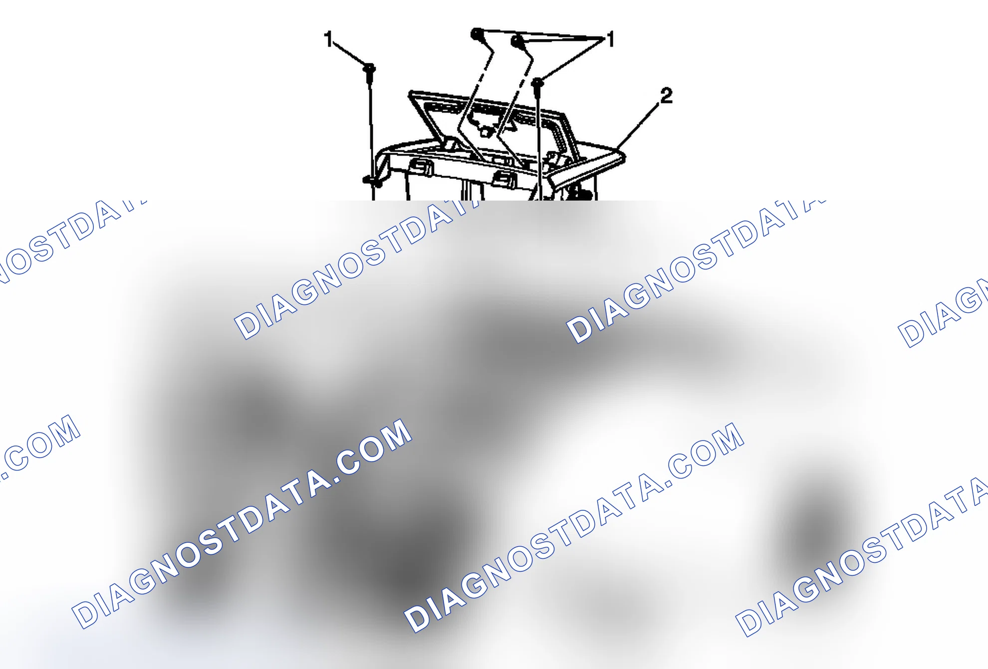 Scheme 129: Instrument Panel Center Compartment Replacement (Acadia)