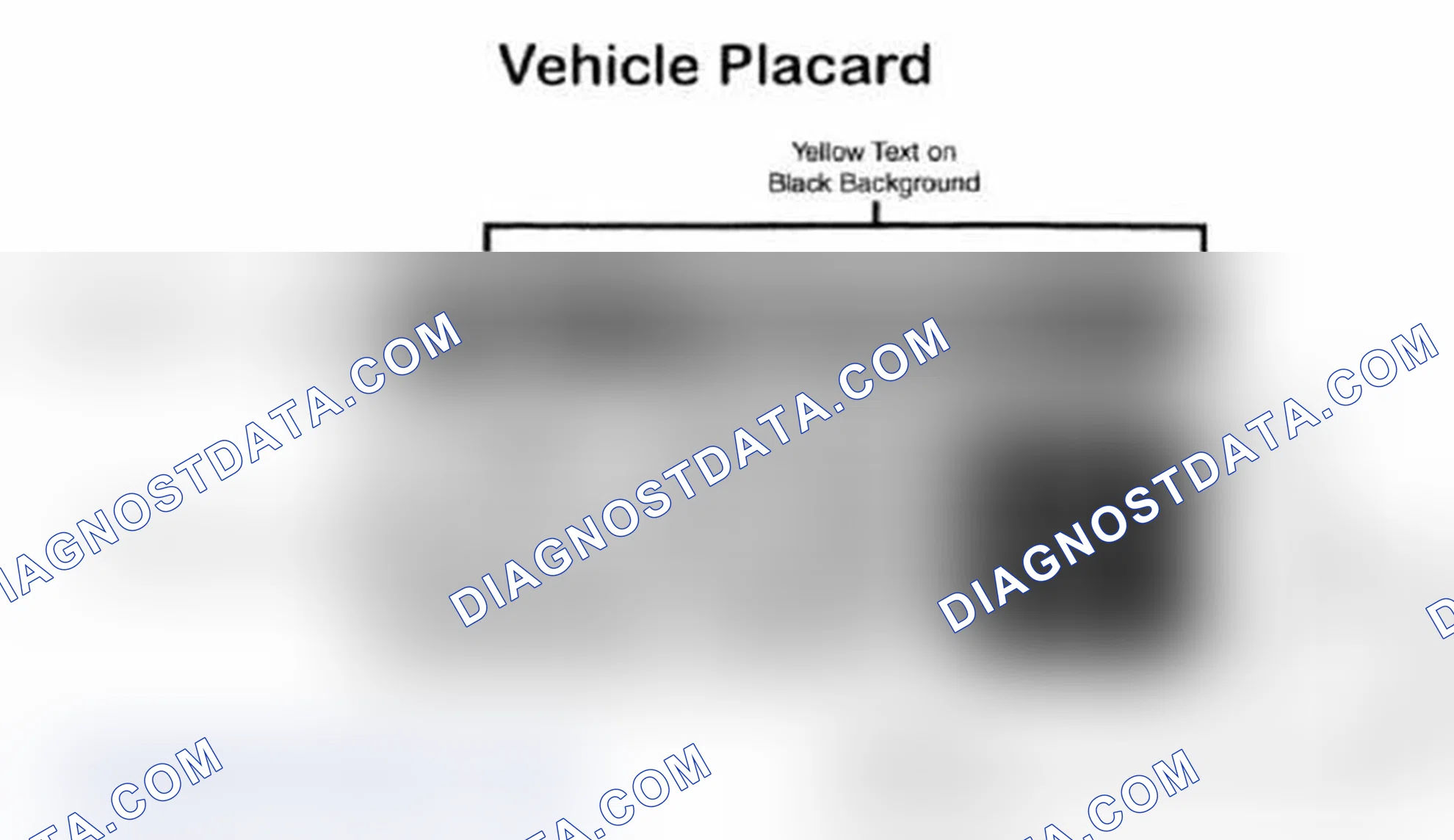 Scheme 28: Vehicle Tire Placard - Typical