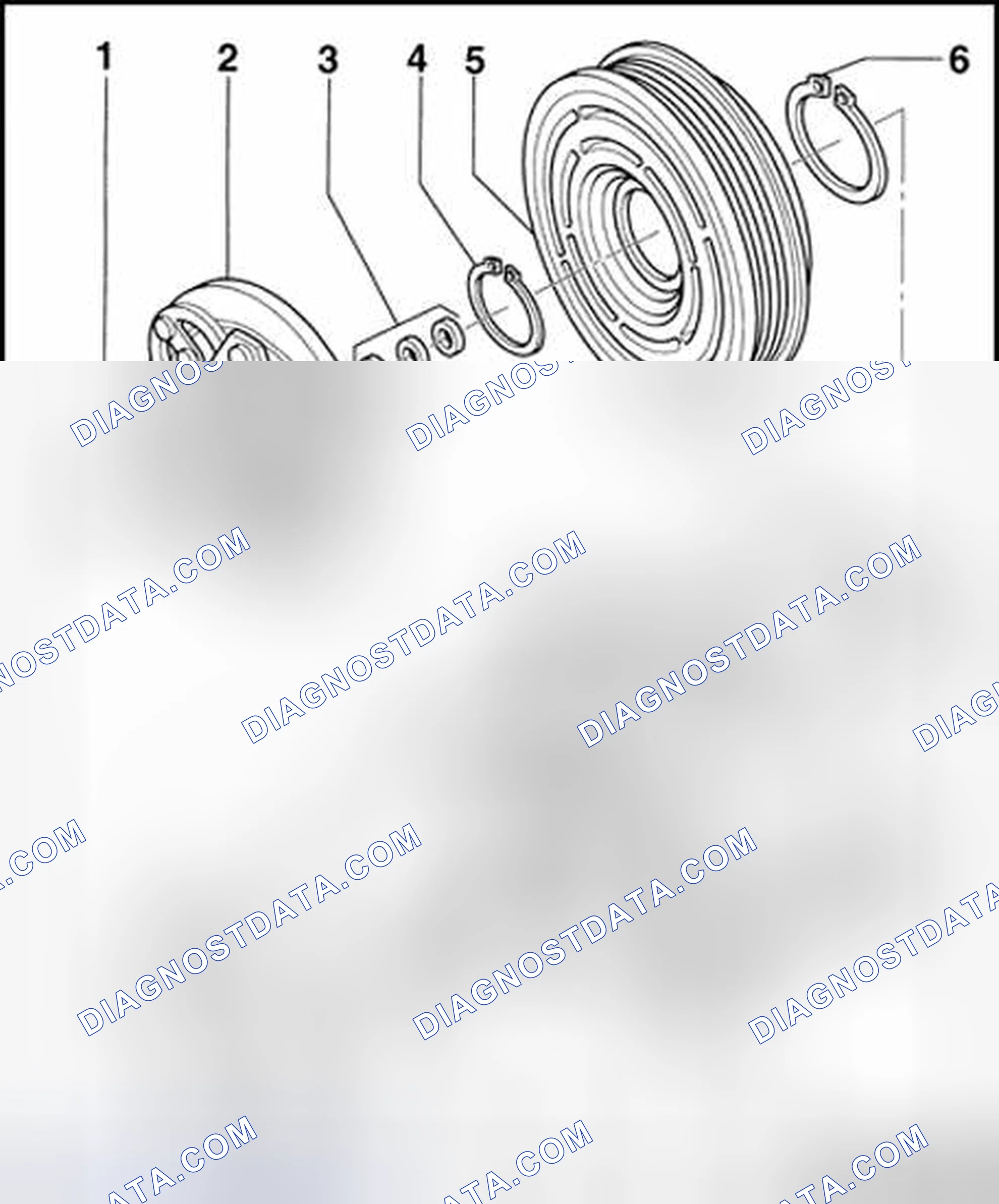 Scheme 47: A/C Clutch N25 , assembly