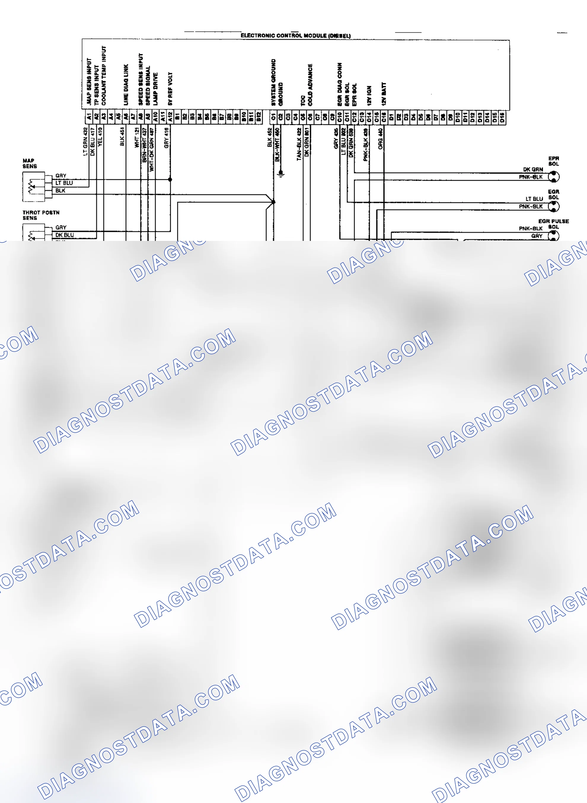 Scheme 220: 6.2L Diesel Electronic Control System Wiring Diagram ("C/K" Series)