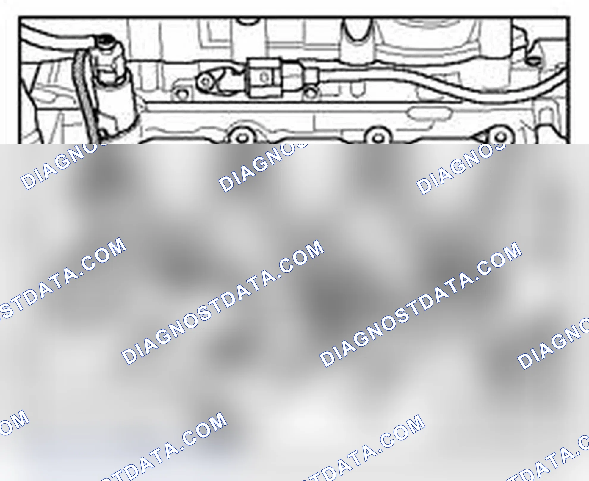 Scheme 922: Component location under intake manifold, cylinder bank 2 (left)