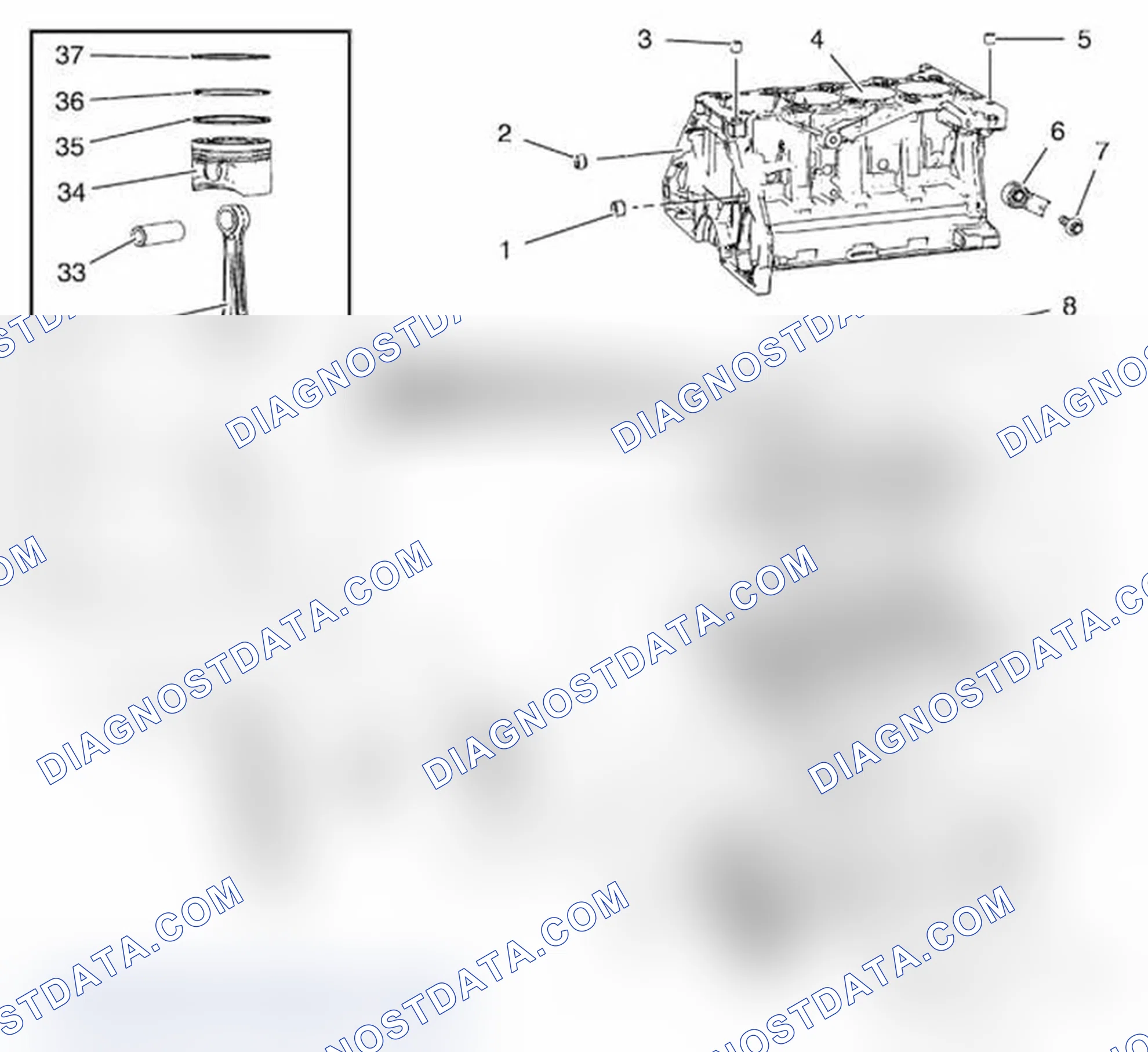 Scheme 7: Engine Block Assembly- 1.4L LDD