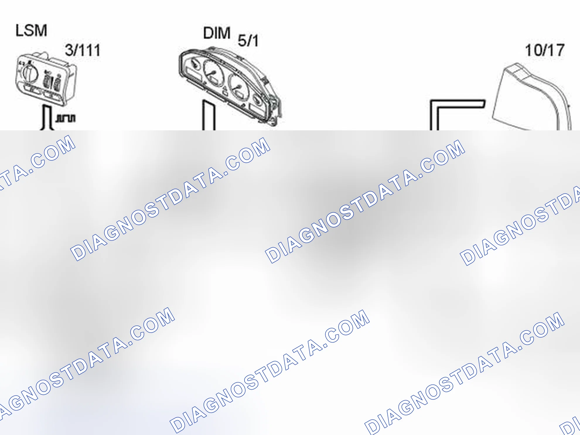 Scheme 643: Rear parking lamps/license plate lighting