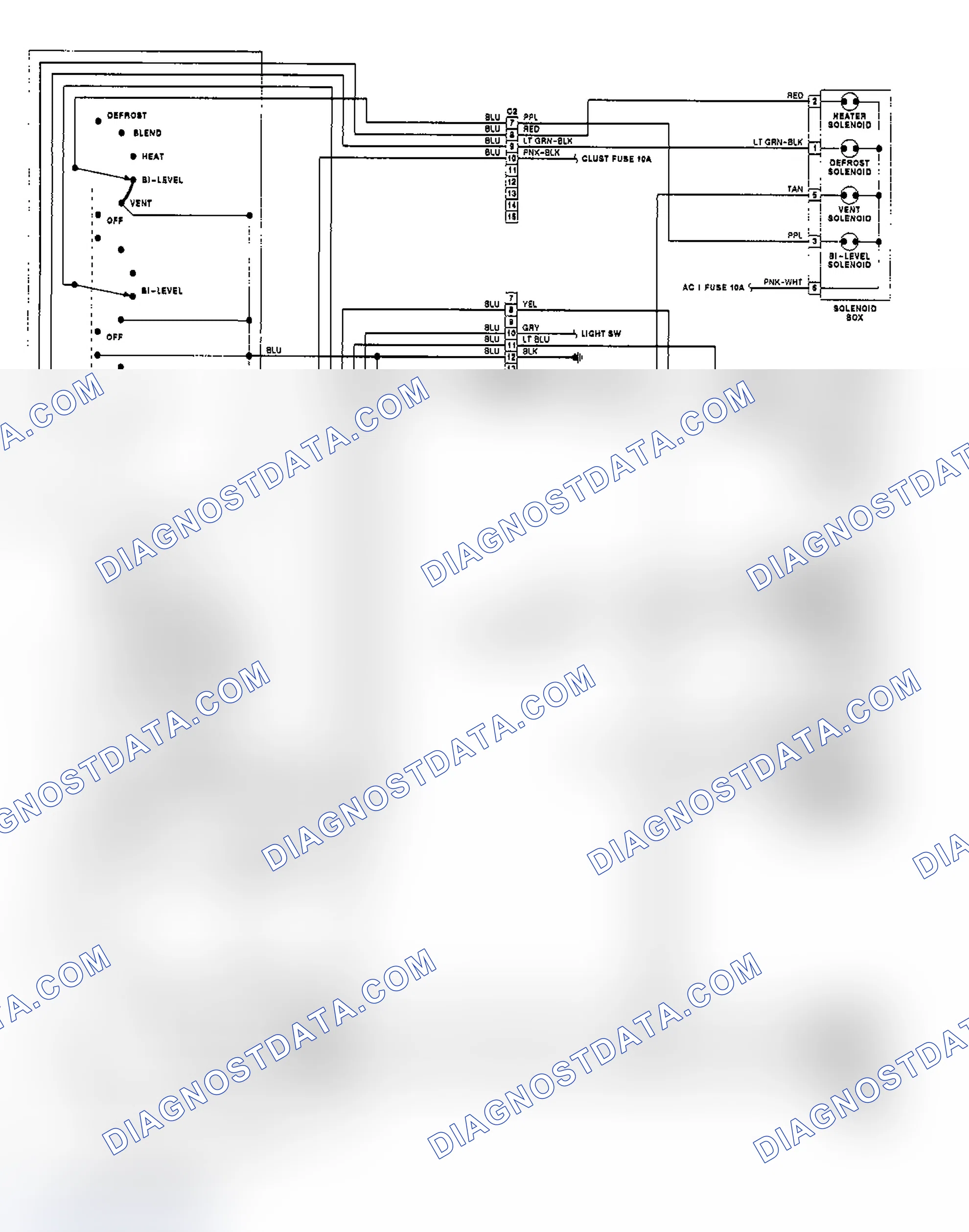 Scheme 13: Heater Wiring Diagram (Lumina)
