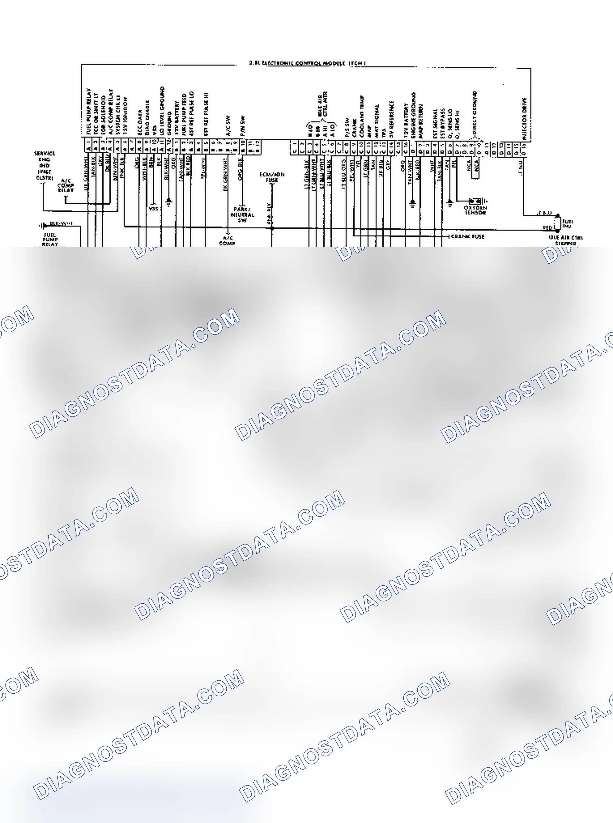 Scheme 155: "S/T" Series (2.5L) Wiring Diagram