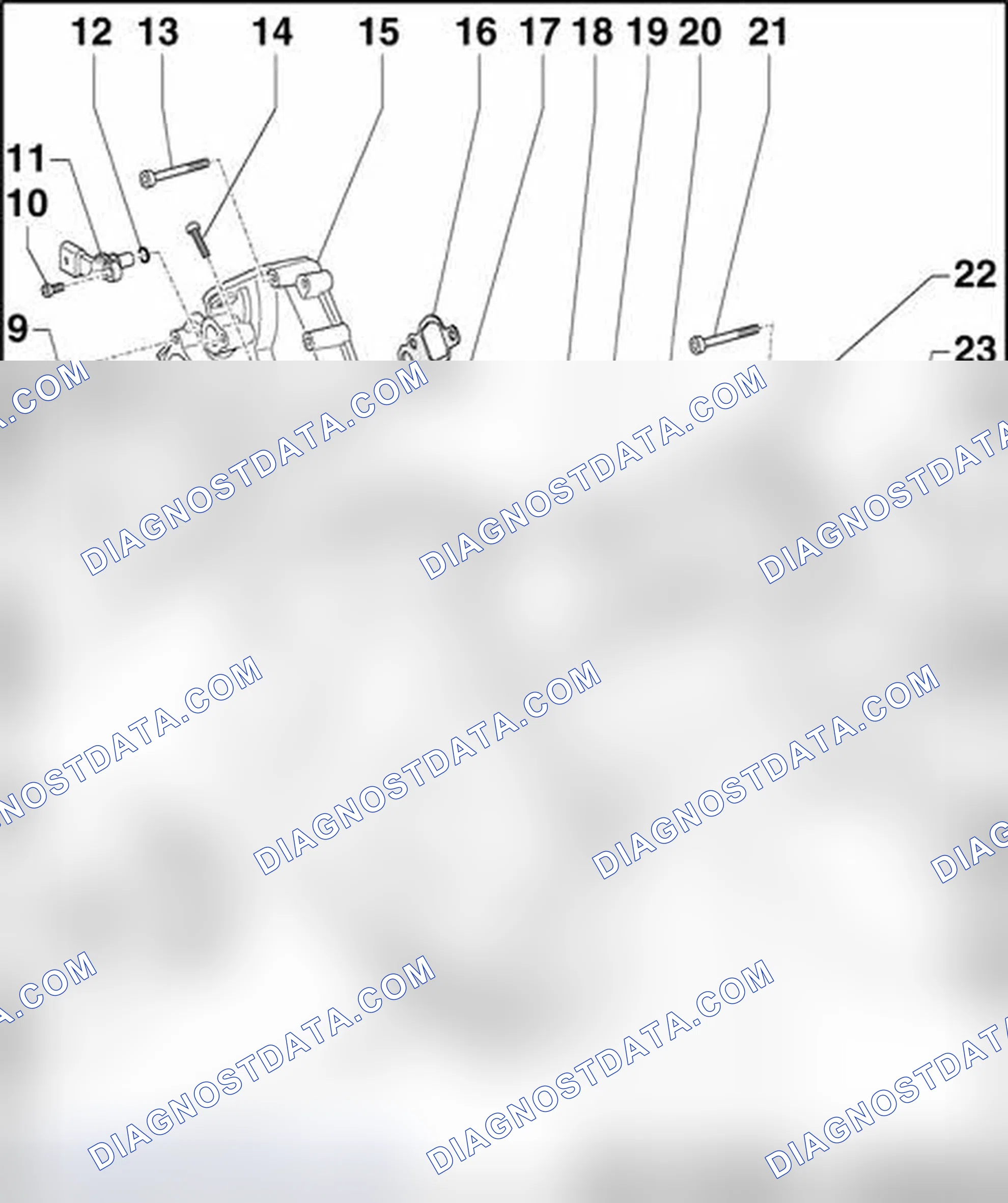 Scheme 154: Timing chains covers, component overview