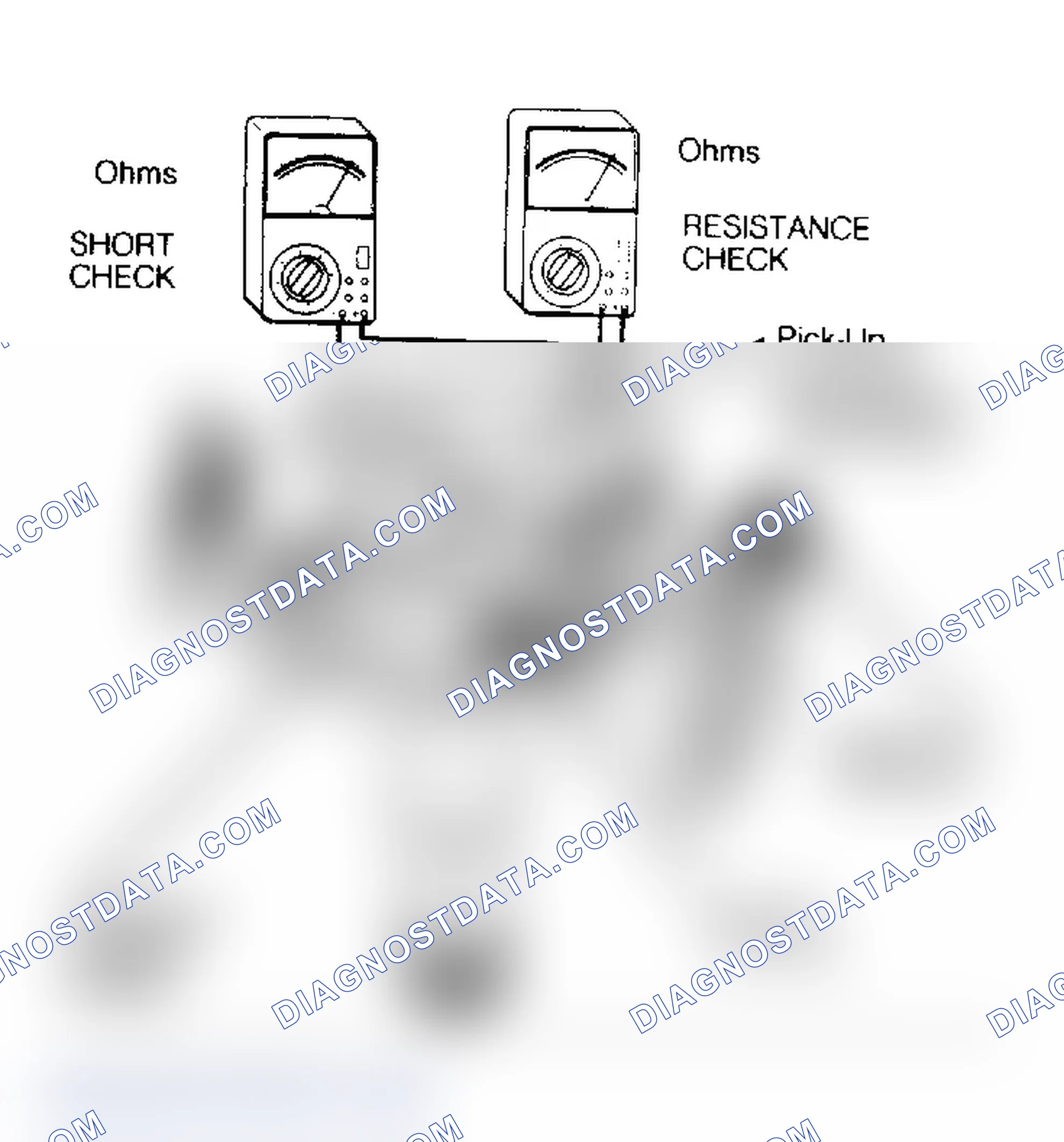 Scheme 8: DISTRIBUTOR PICK-UP COIL SHORT AND RESISTANCE CHECKS