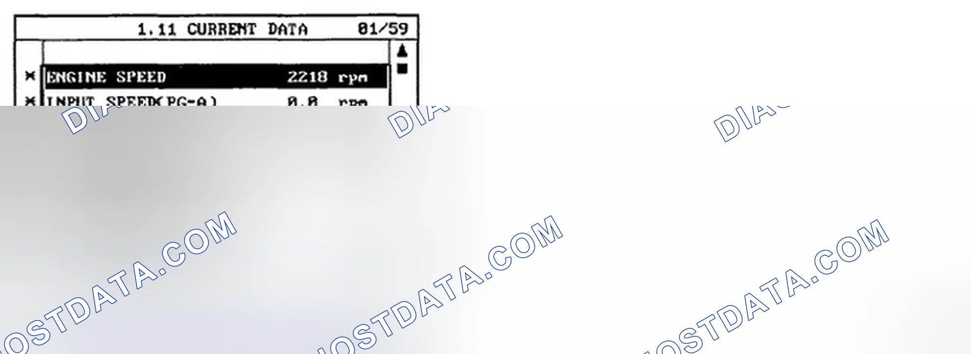 Scheme 34: MONITOR SCAN TOOL DATA