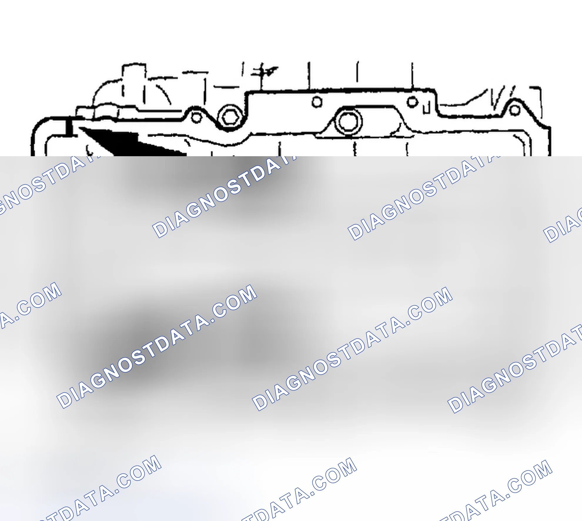 Scheme 19: Oil Pan Gasket Installation Note (AJ)