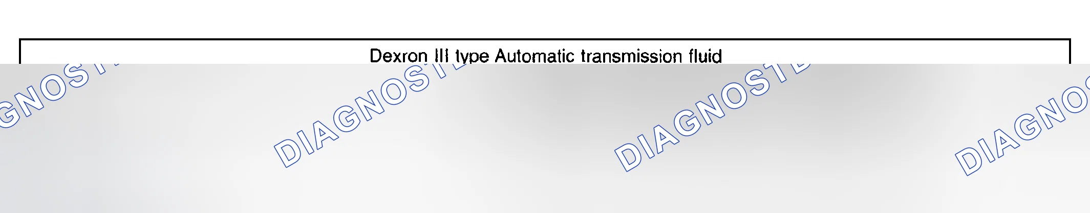 Scheme 721: Specifying Automatic Transmission Fluid Capacity