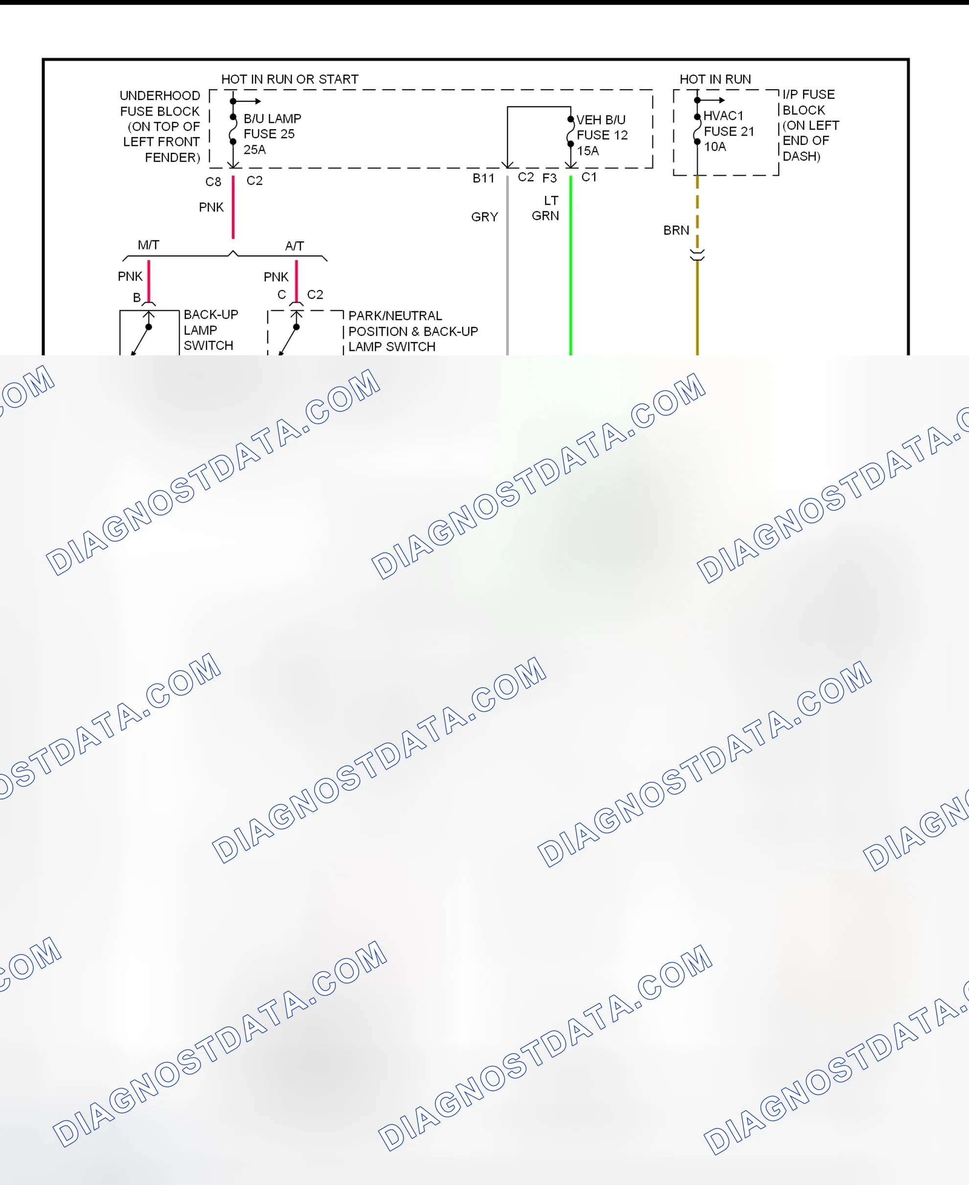 Scheme 8: Automatic Day/Night Mirror System Wiring Diagram (Blazer, Bravada, Envoy, Jimmy, Sonoma & S10 Pickup)