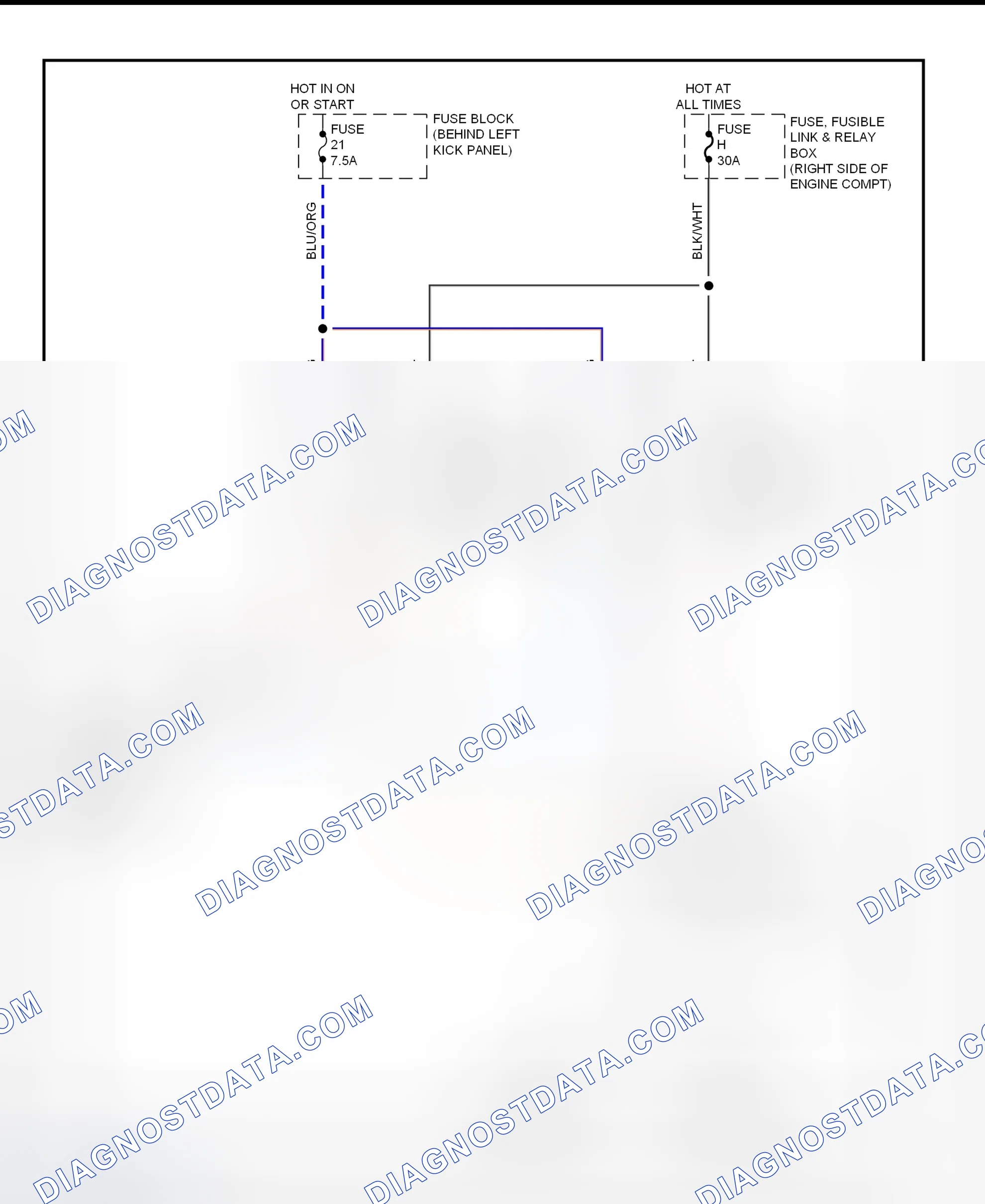 Scheme 5: Electric Cooling Fan System Wiring Diagram (1997-98 240SX)