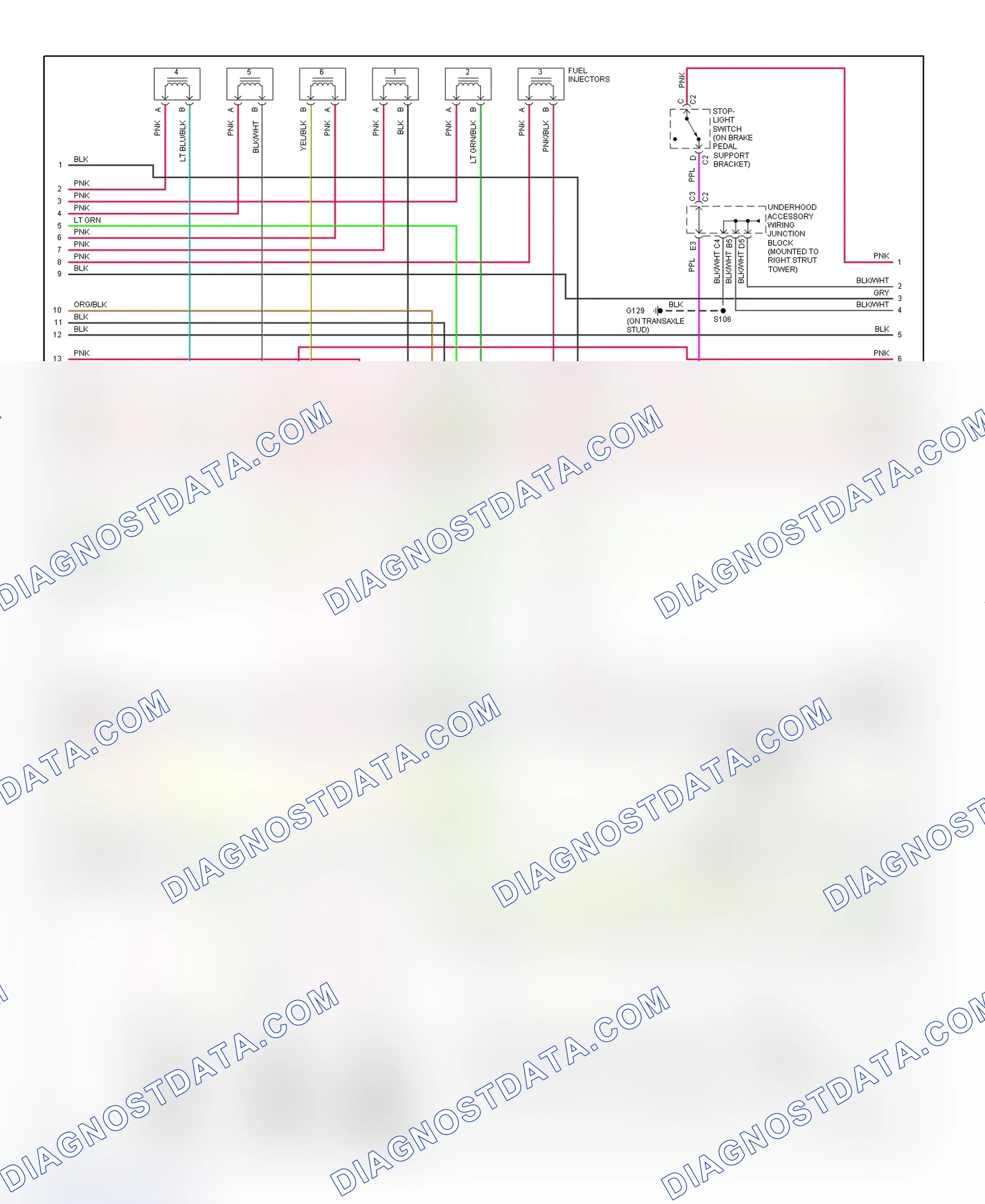 Scheme 115: PCM Wiring Diagram (Grand Prix - 3.8L VIN K - 2 Of 4)