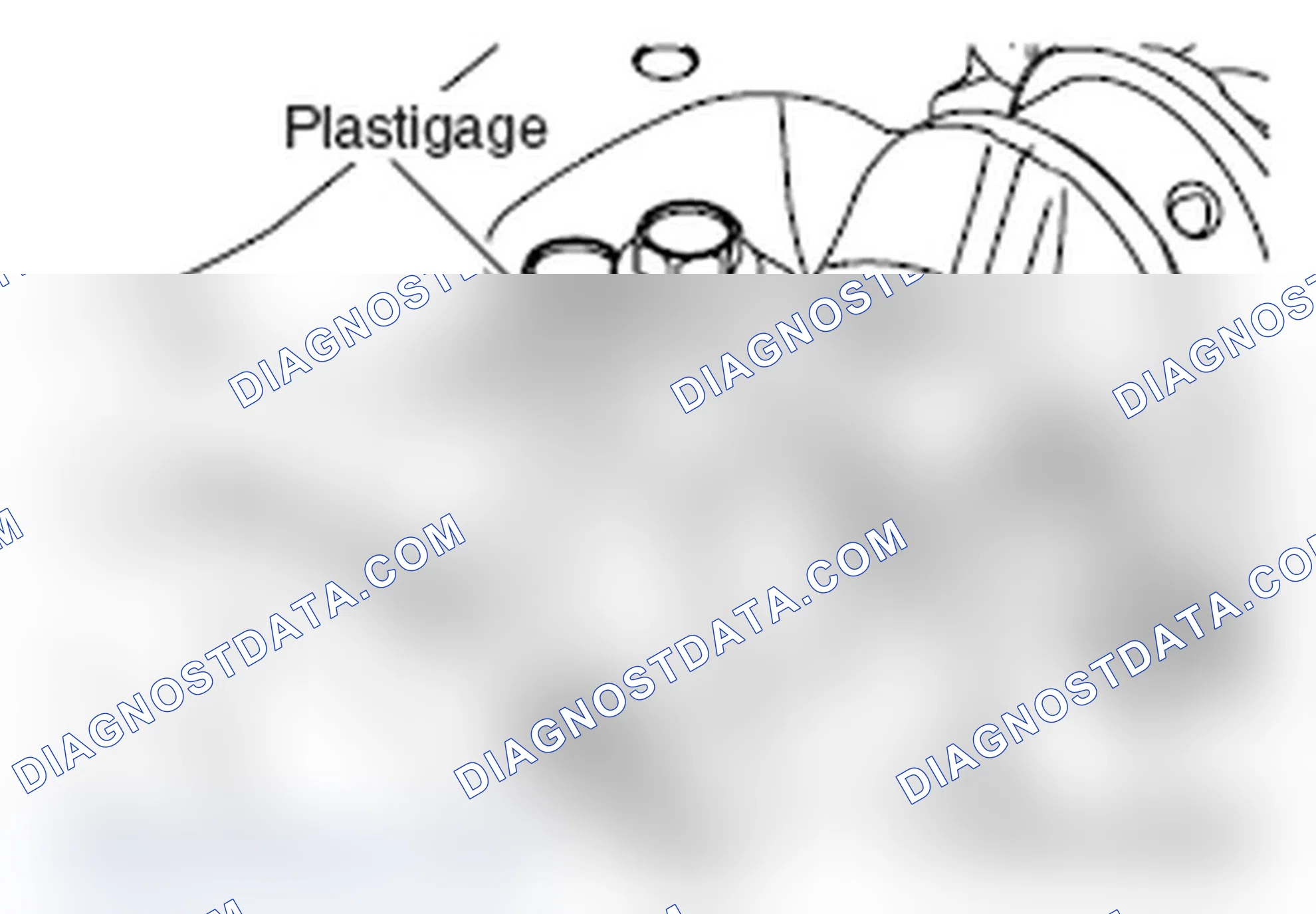 Scheme 654: CRANKSHAFT PIN OIL CLEARANCE (PLASTIGAGE METHOD)