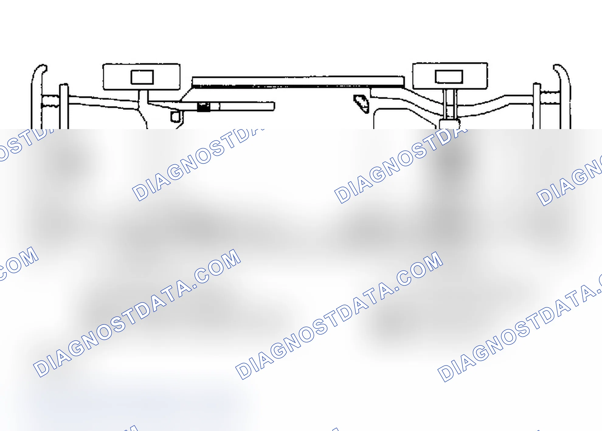 Scheme 5: FWD Lifting Points (Aries, LeBaron & Reliant). A floor jack point is at center of front crossmember (inboard) and at center of rear axle.