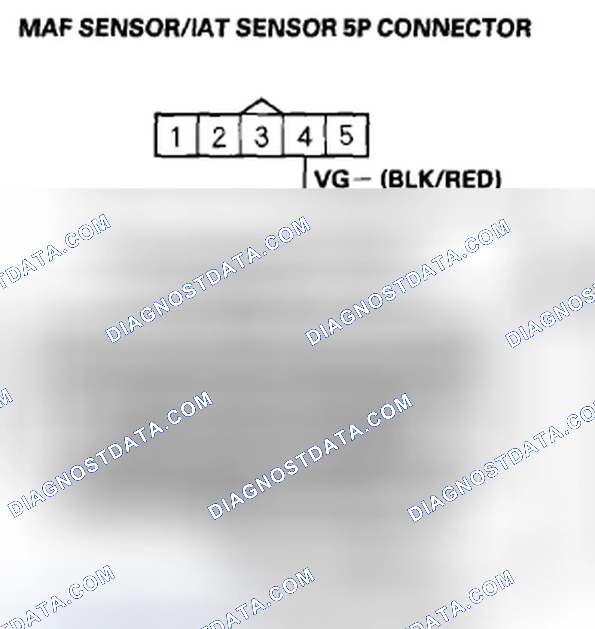 Scheme 344: DTC P0103: MAF Sensor Circuit High Voltage