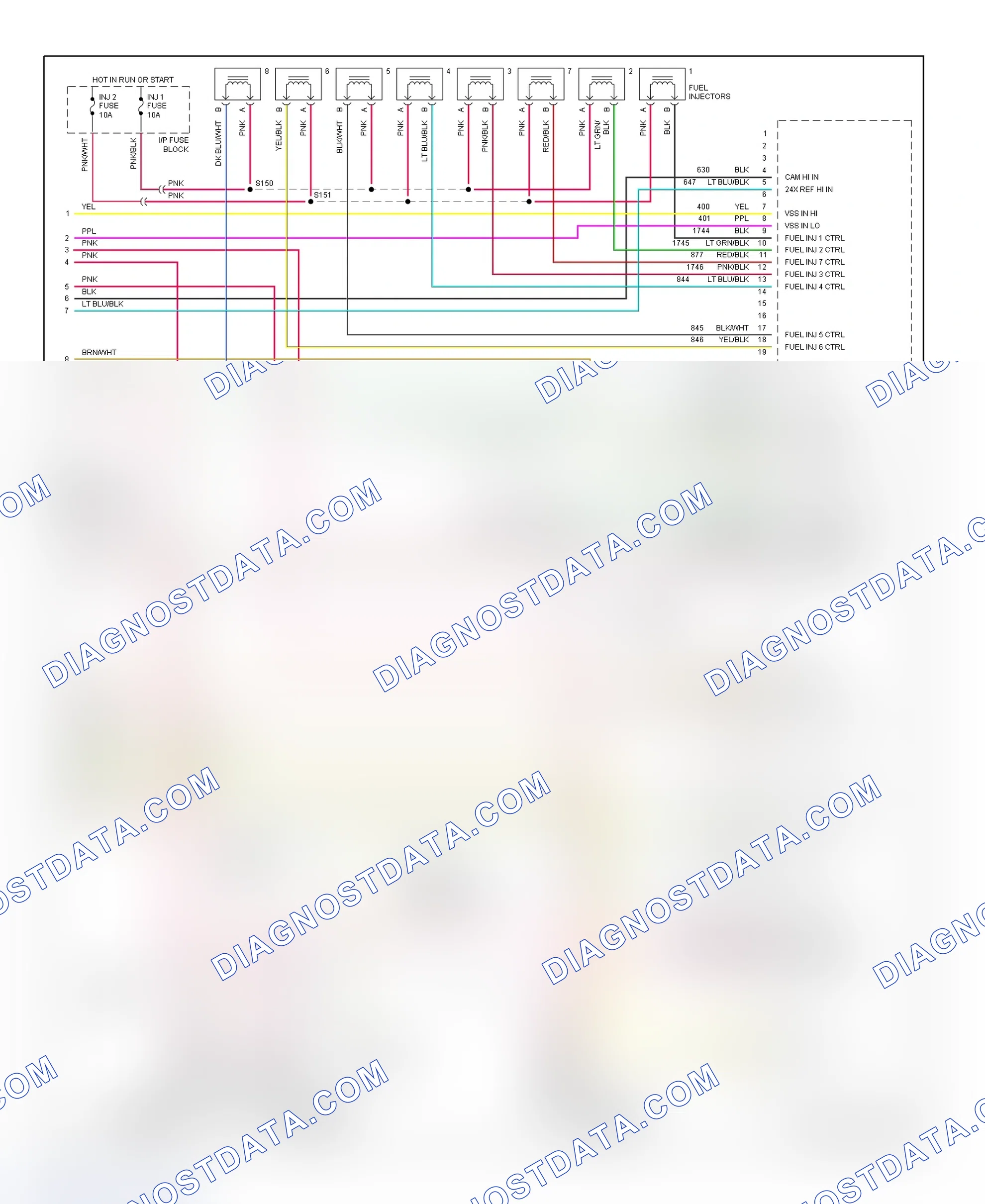 Scheme 14: PCM Wiring Diagram (Aurora - 4.0L - 4 Of 4)