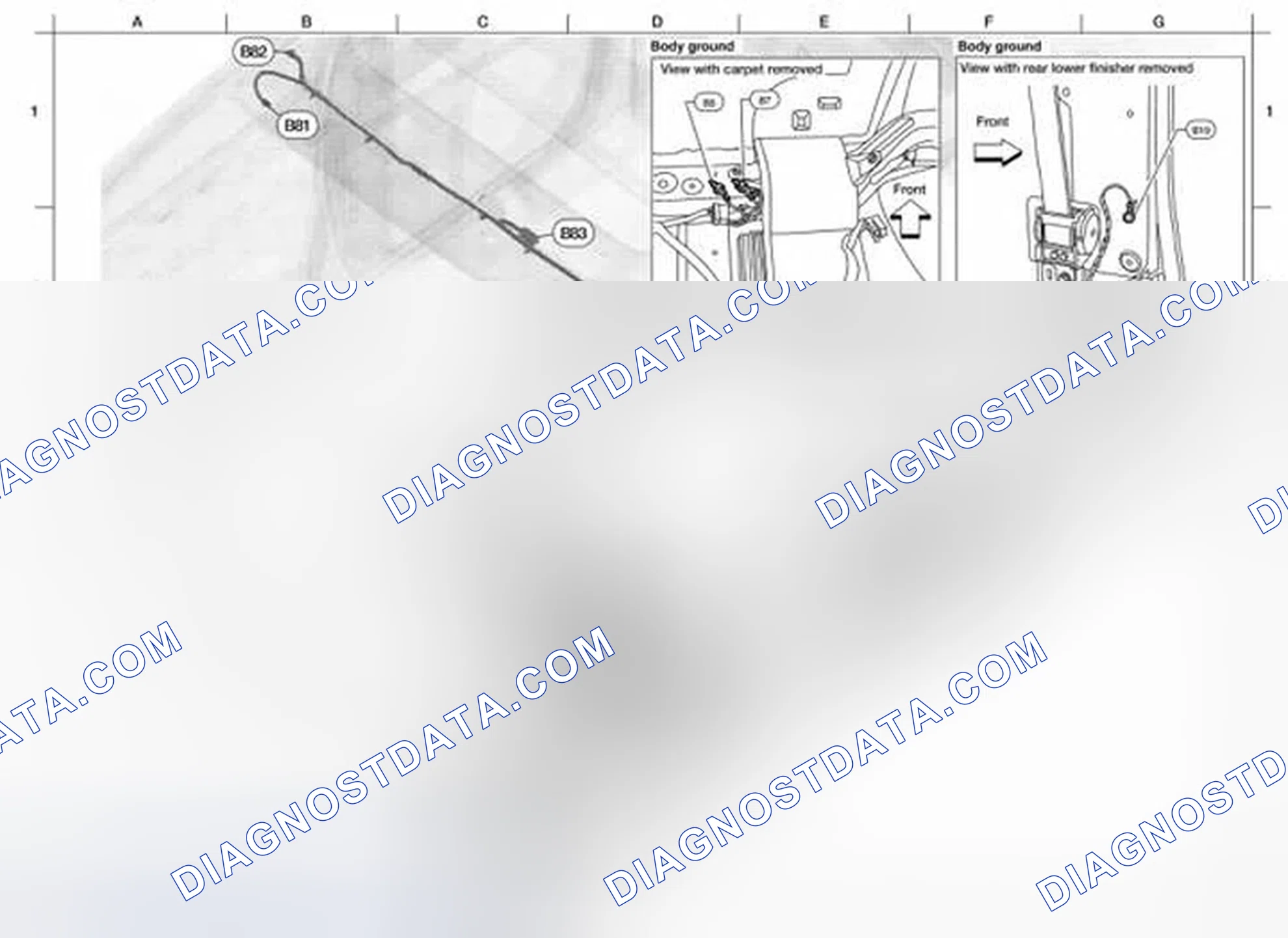 Scheme 54: Identifying Body Harness Connector (CREW CAB Models)