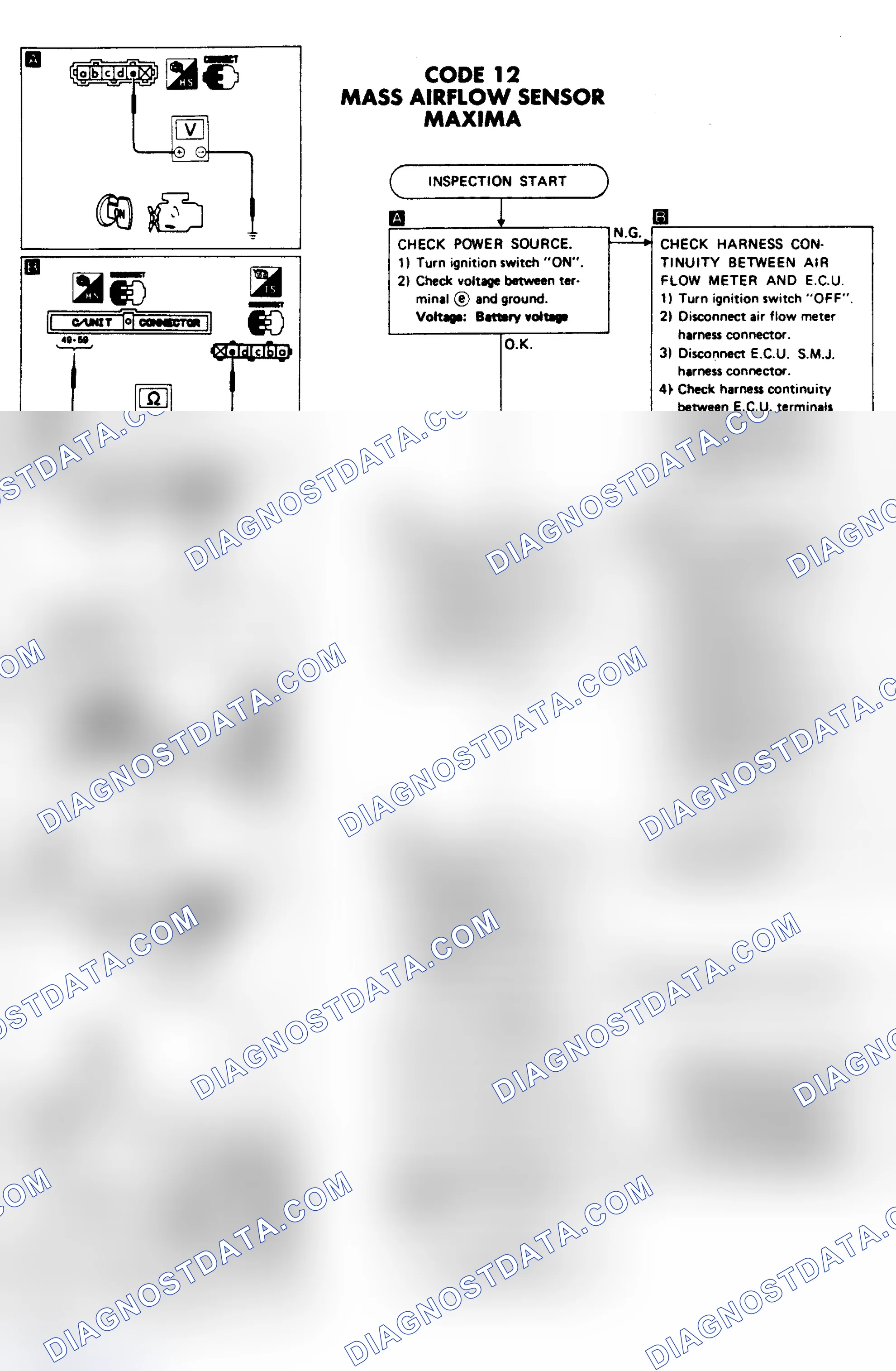 Scheme 6: CODE 12: MASS AIRFLOW SENSOR