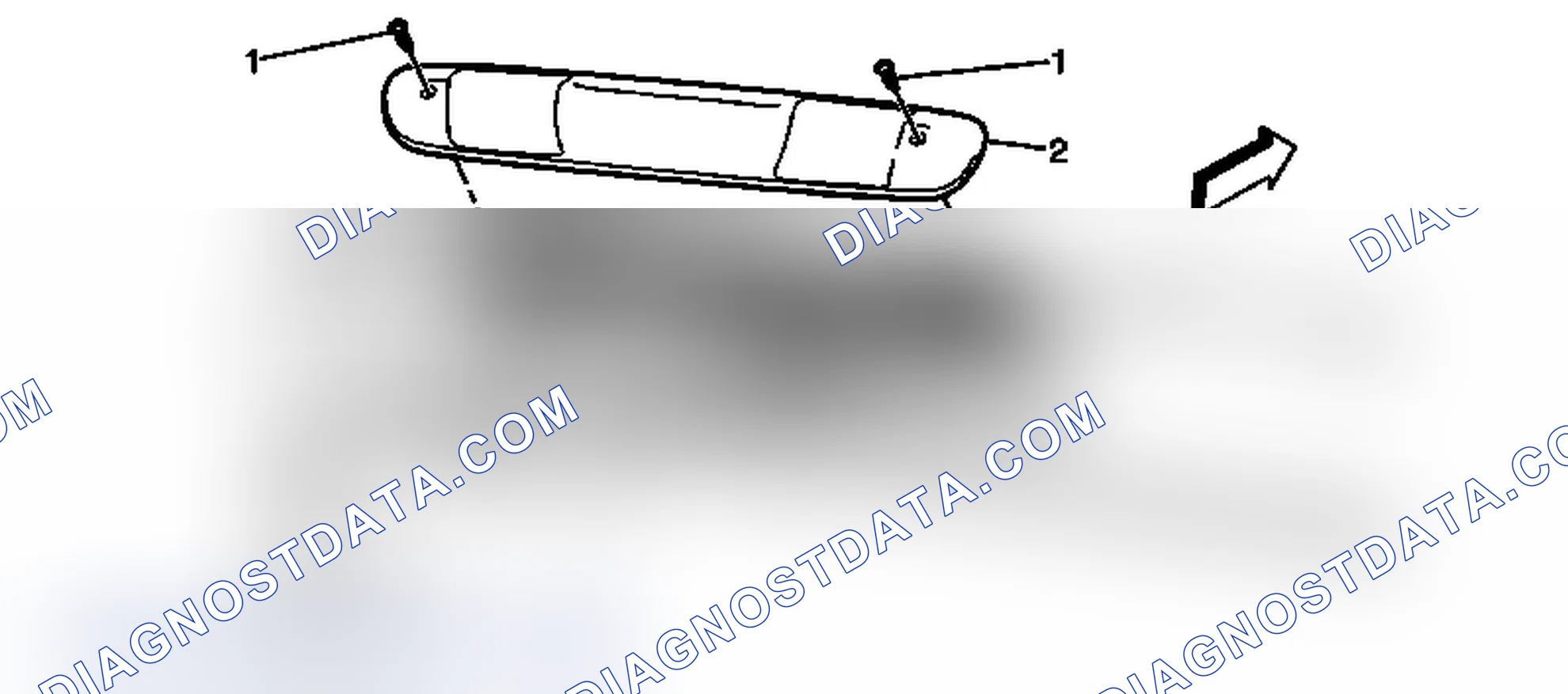 Scheme 46: High Mount Stop Lamp Bulb Replacement (GMC Denali)