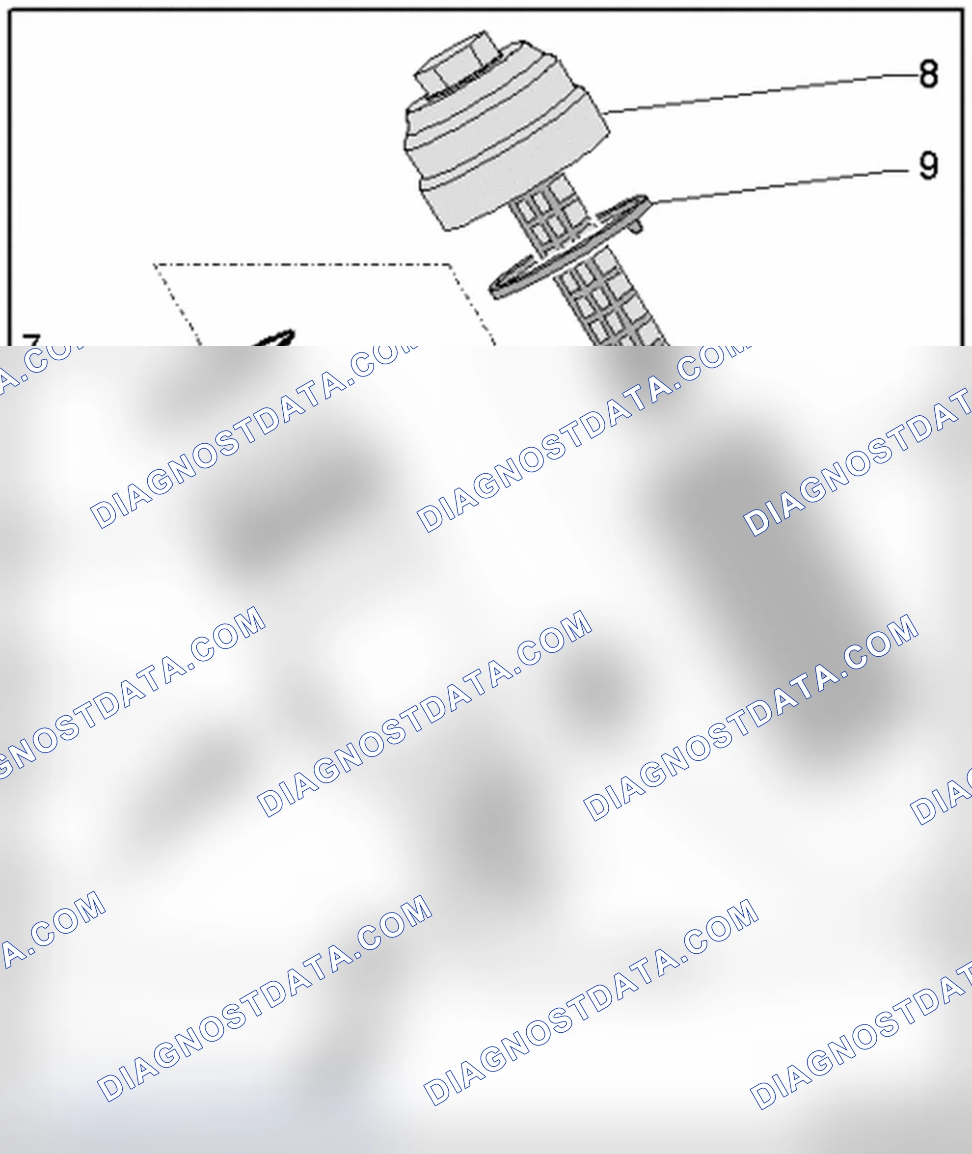 Scheme 607: Oil filter housing, component overview