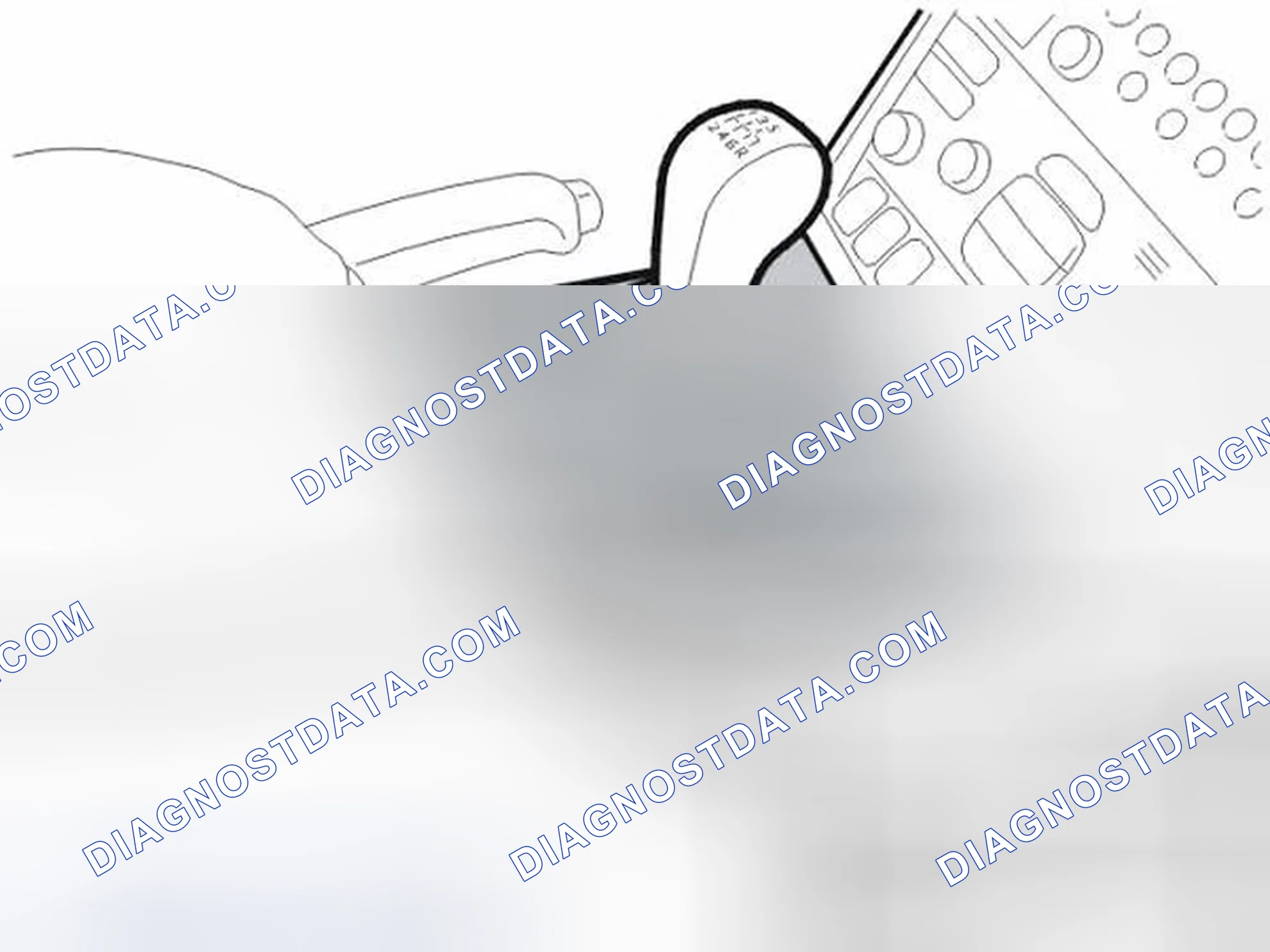 Scheme 123: Removing the panel gear shift selector