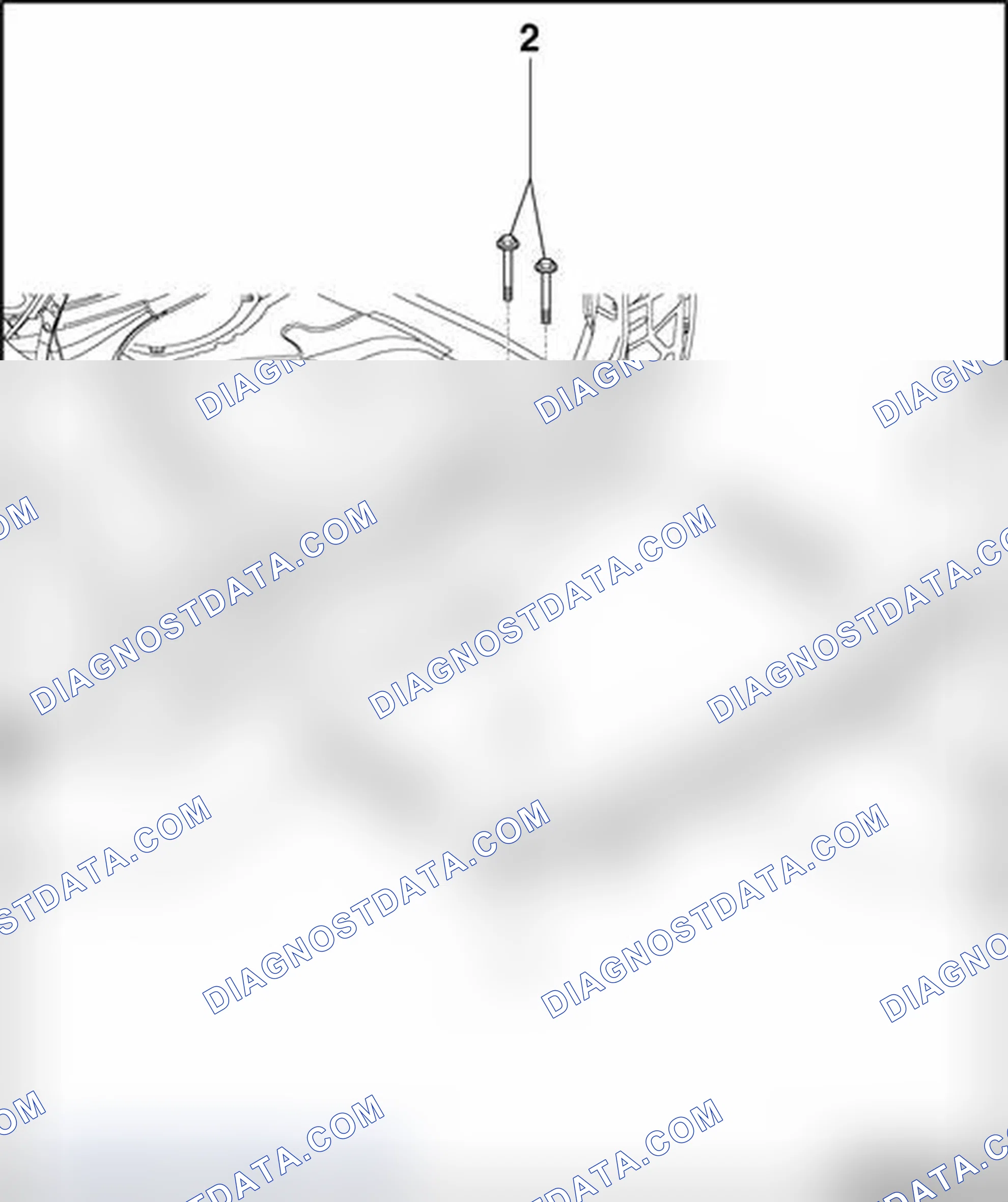 Scheme 185: Crossmember for bumper, removing and installing