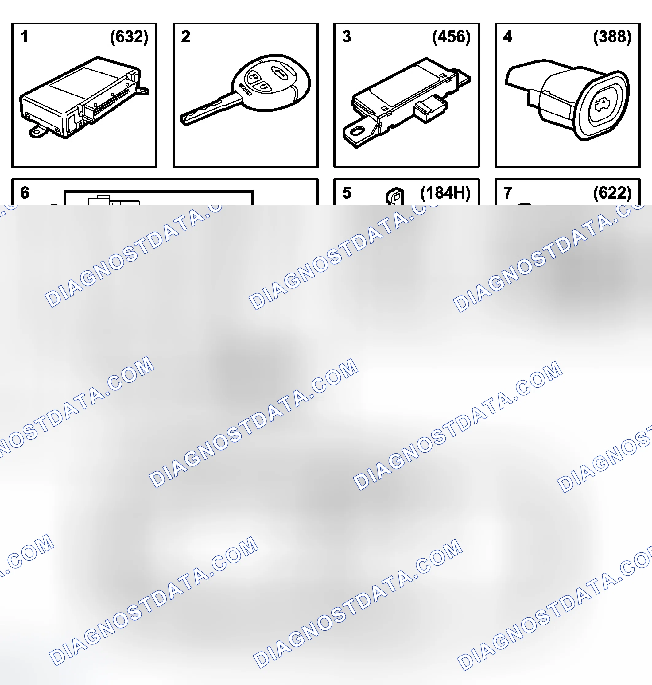 Scheme 76: Main Components, Electric Opening Of Tailgate (5D)