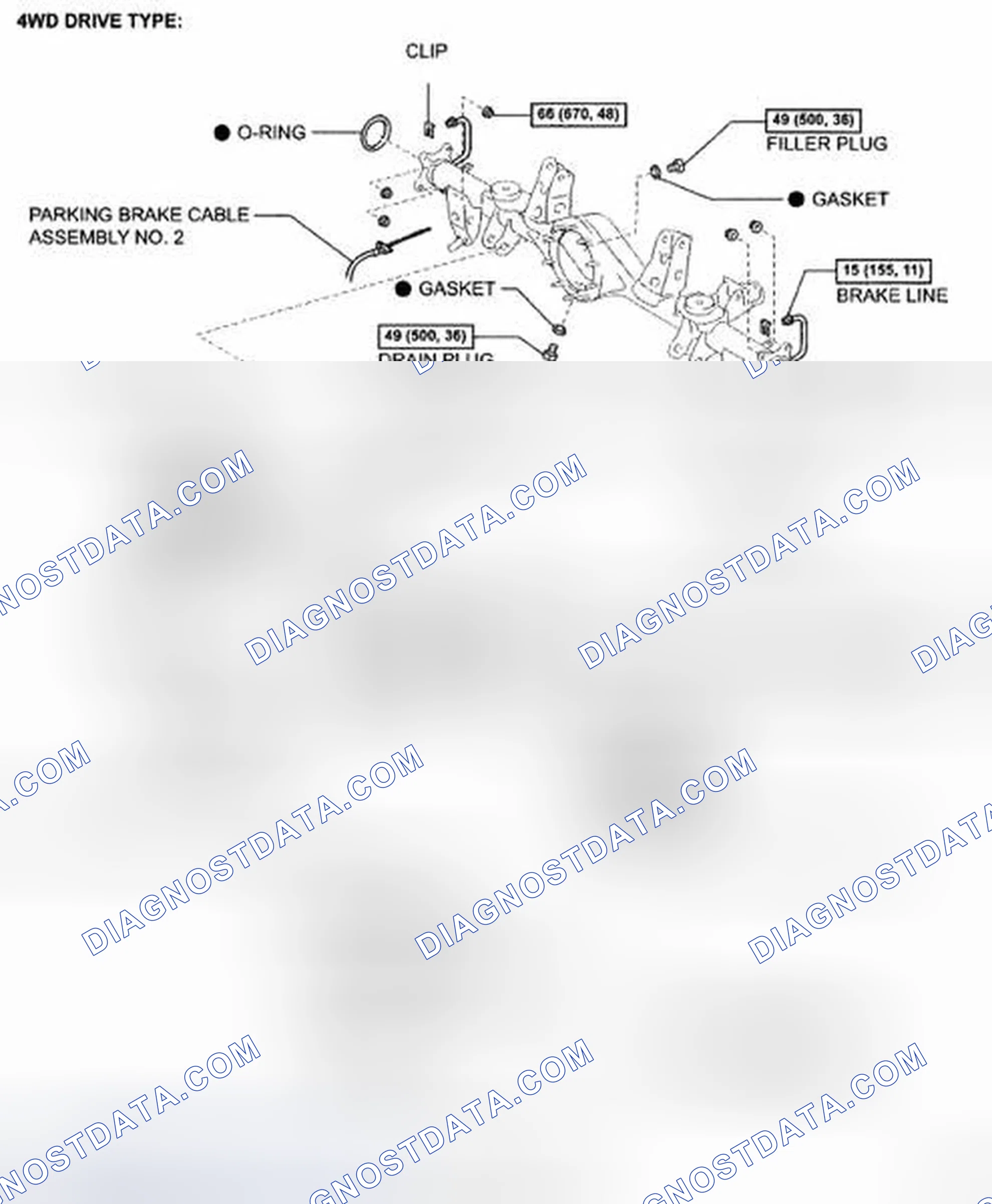 Fig. 137: Identifying Rear Differential Carrier Assembly Components With Torque Specifications (1 Of 3)