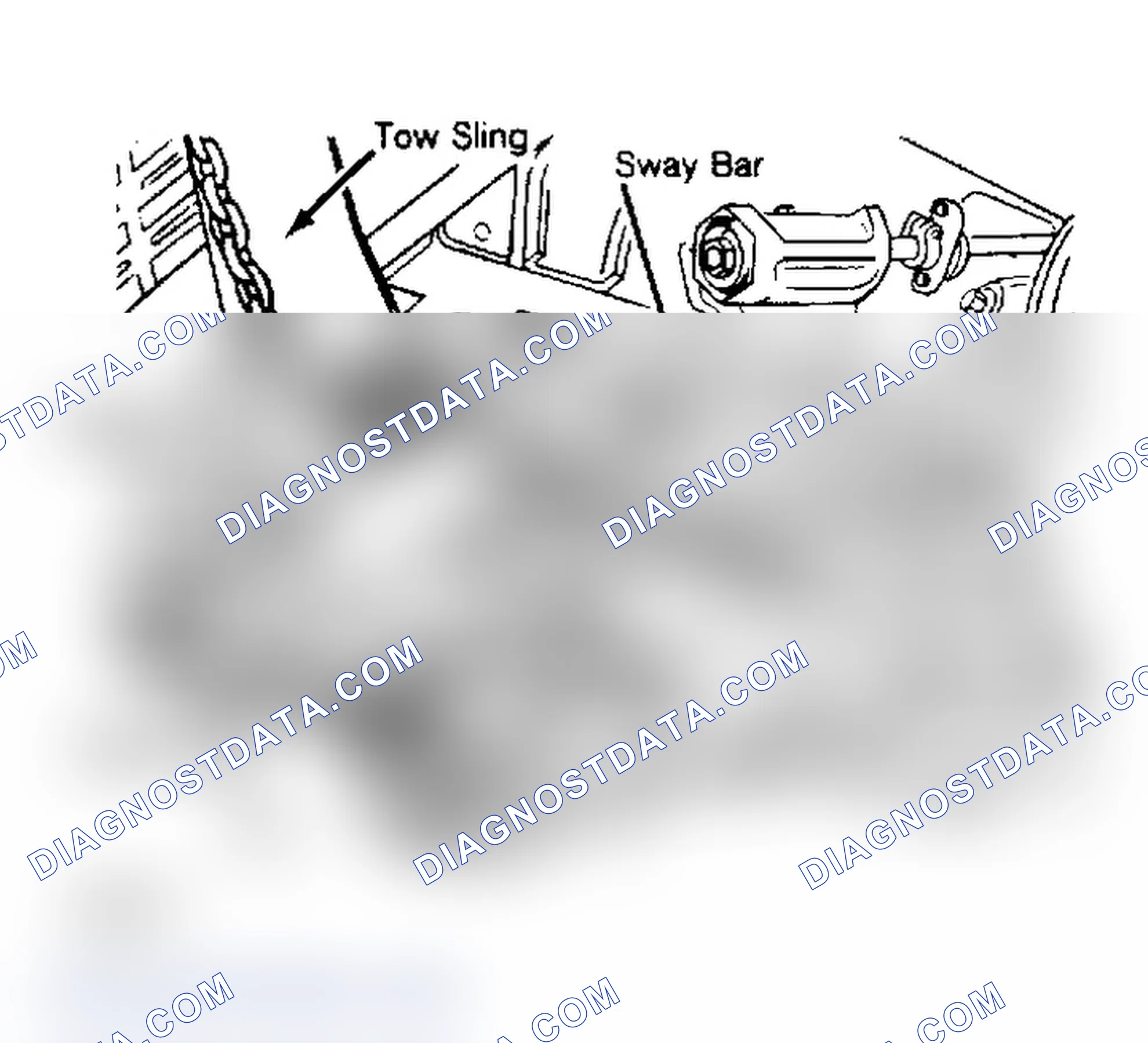 Scheme 14: Front Towing Hookup (2WD - Typical)