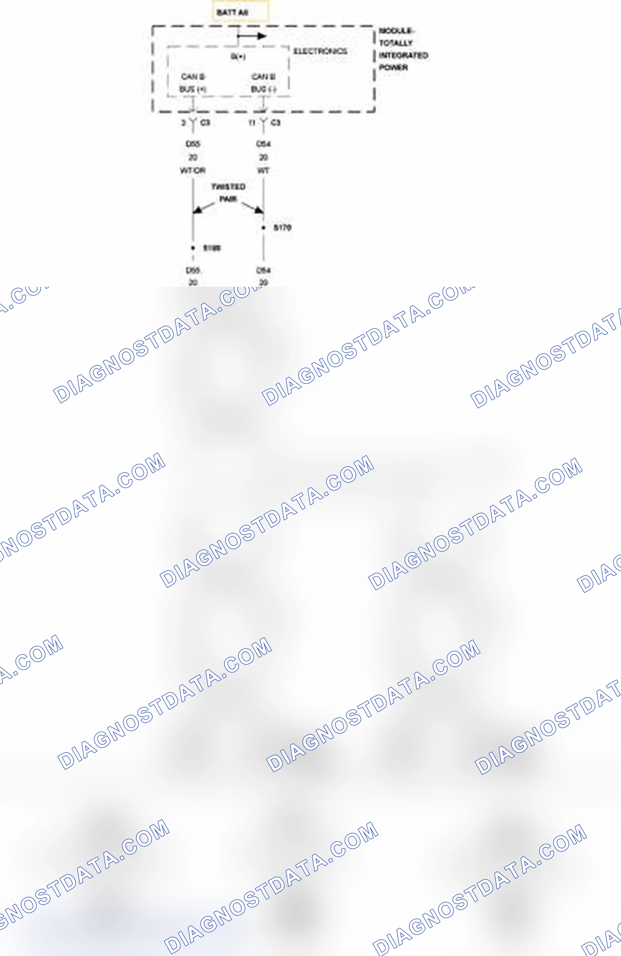 Scheme 293: U1000-CAN B BUS (+) CIRCUIT