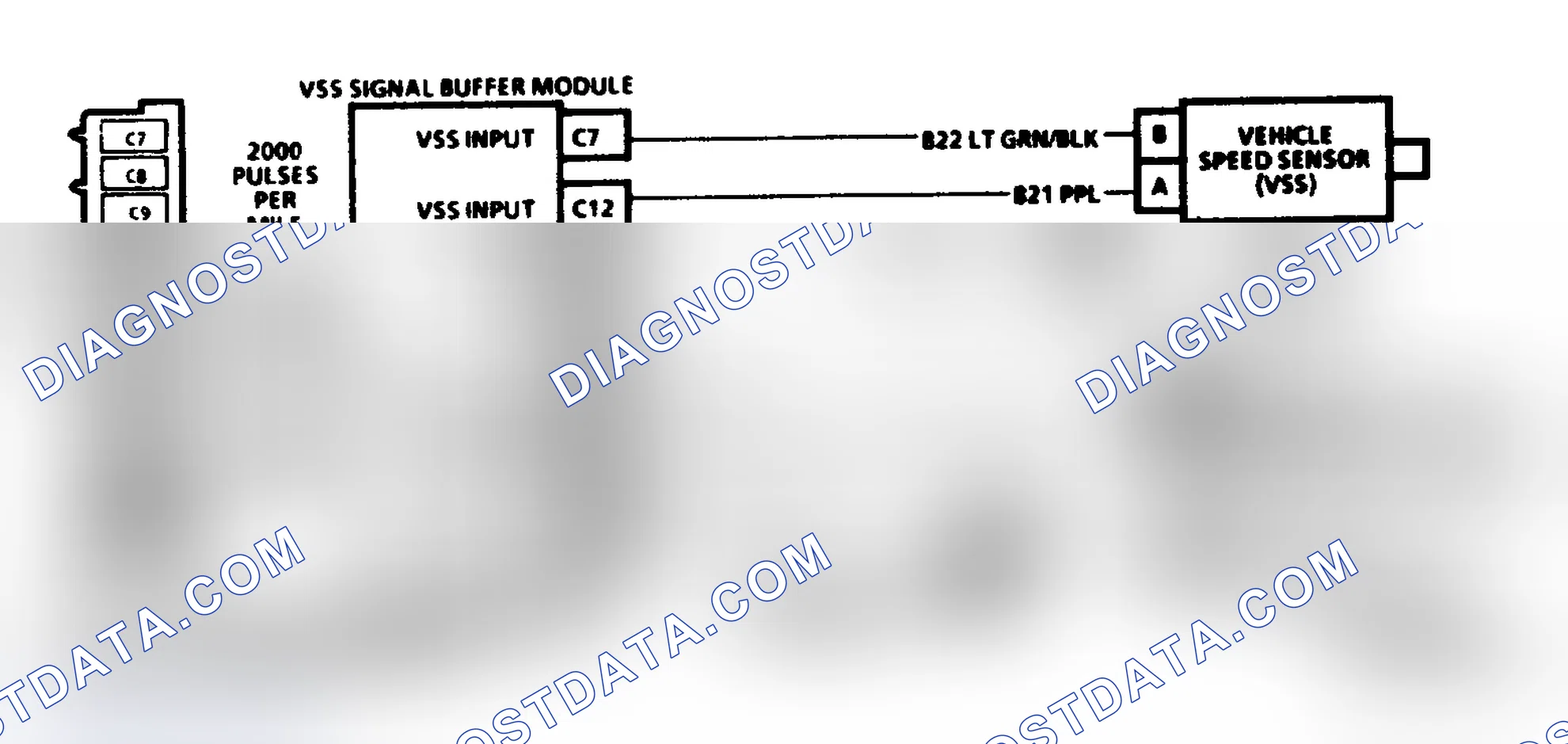 Scheme 103: Code 24, Schematic ("P" Series M/T) Vehicle Speed Sensor