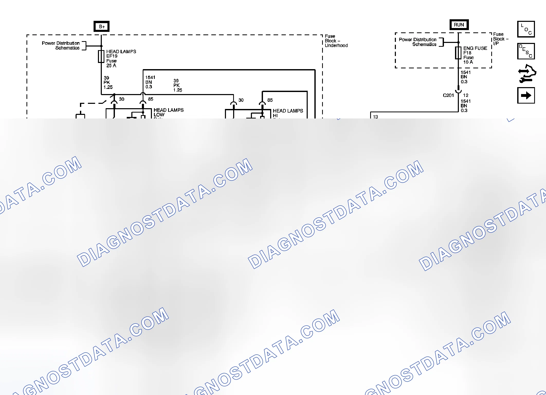 Scheme 3: Headlights/Daytime Running Lights (DRL) Schematics (Hatchback)