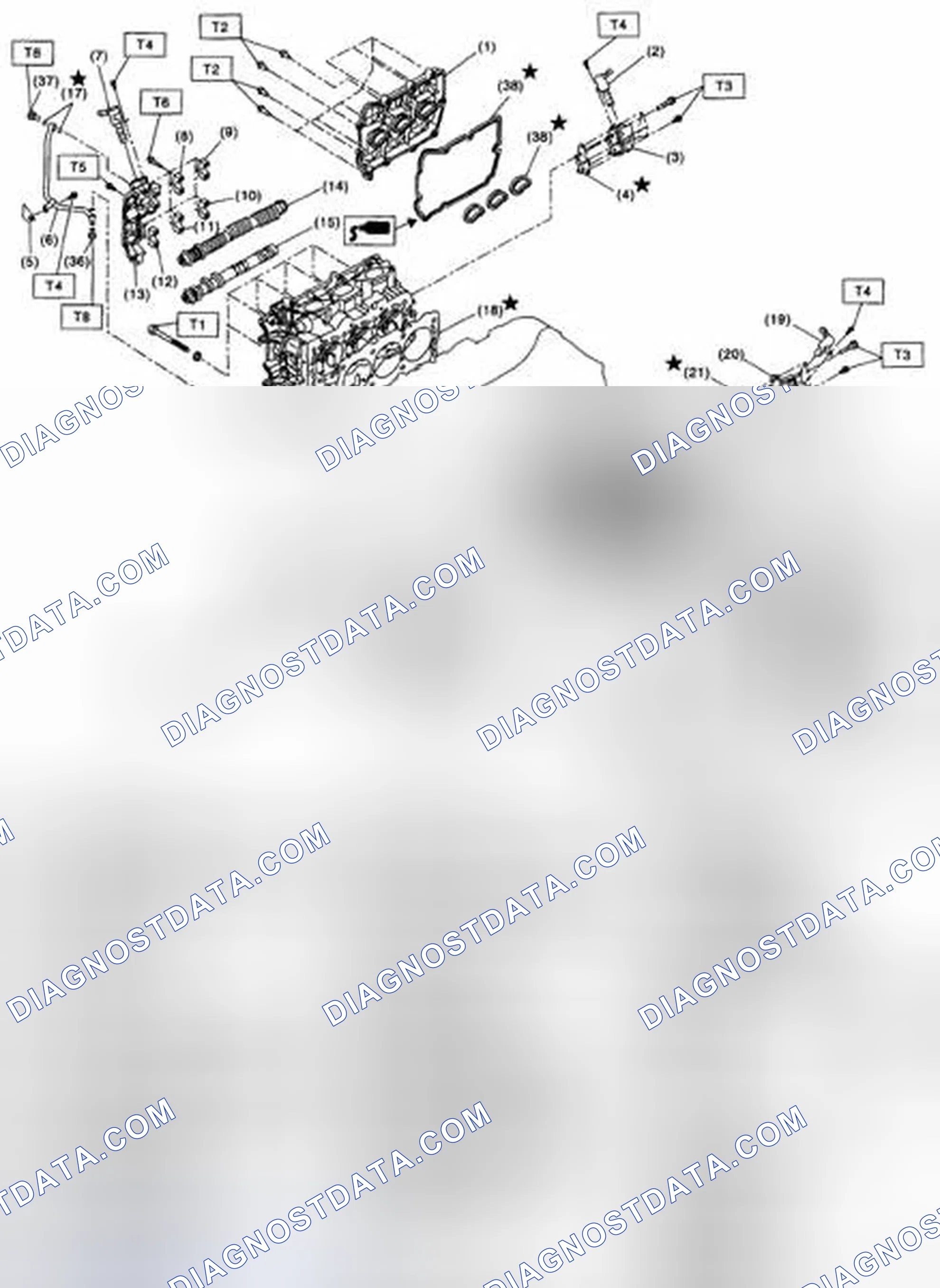 Scheme 490: CYLINDER HEAD AND CAMSHAFT