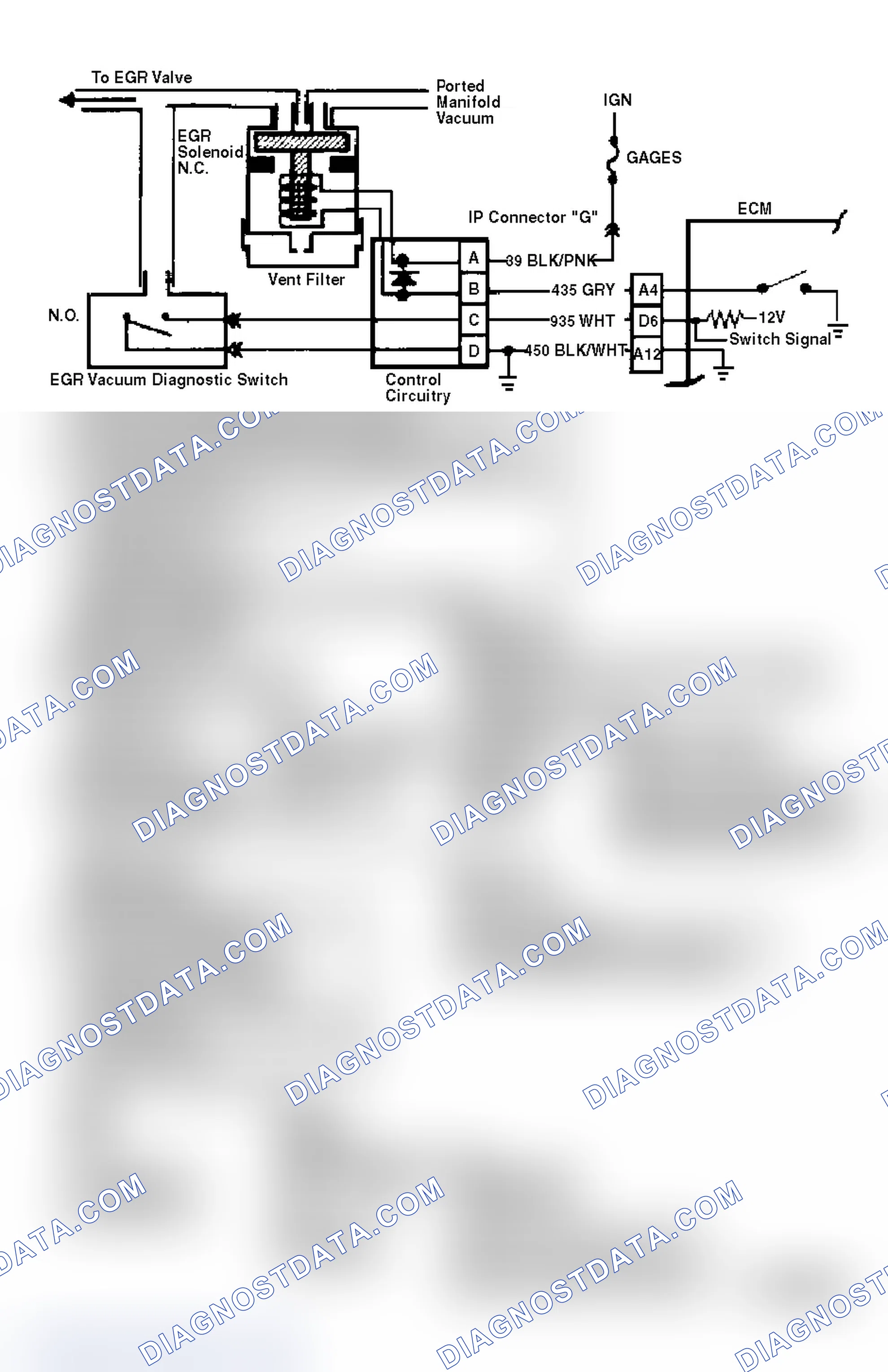 Scheme 657: Chart C7, EGR Check, Schematic