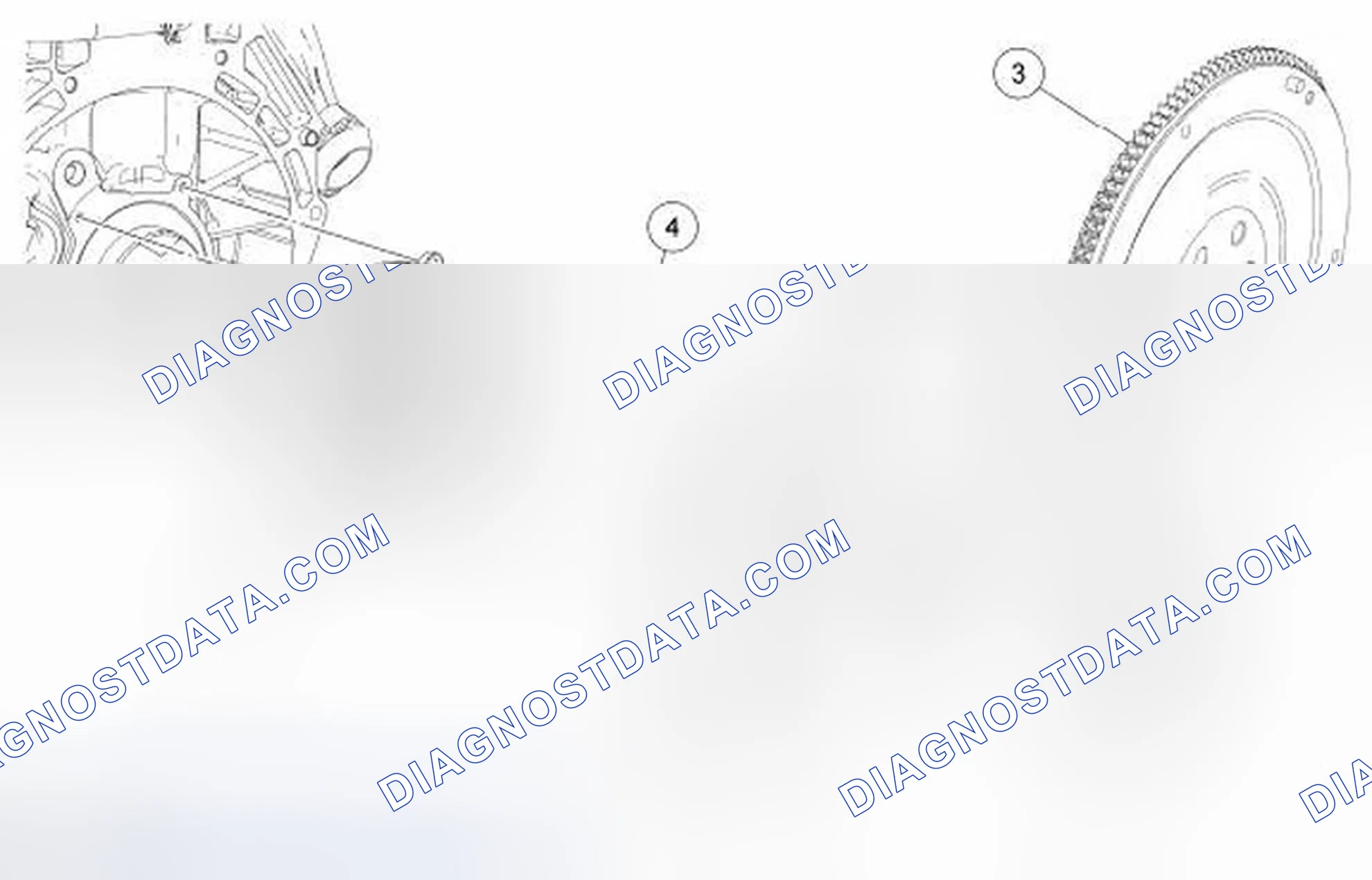 Scheme 39: Flexplate or Flywheel and Crankshaft Rear Seal - Exploded View