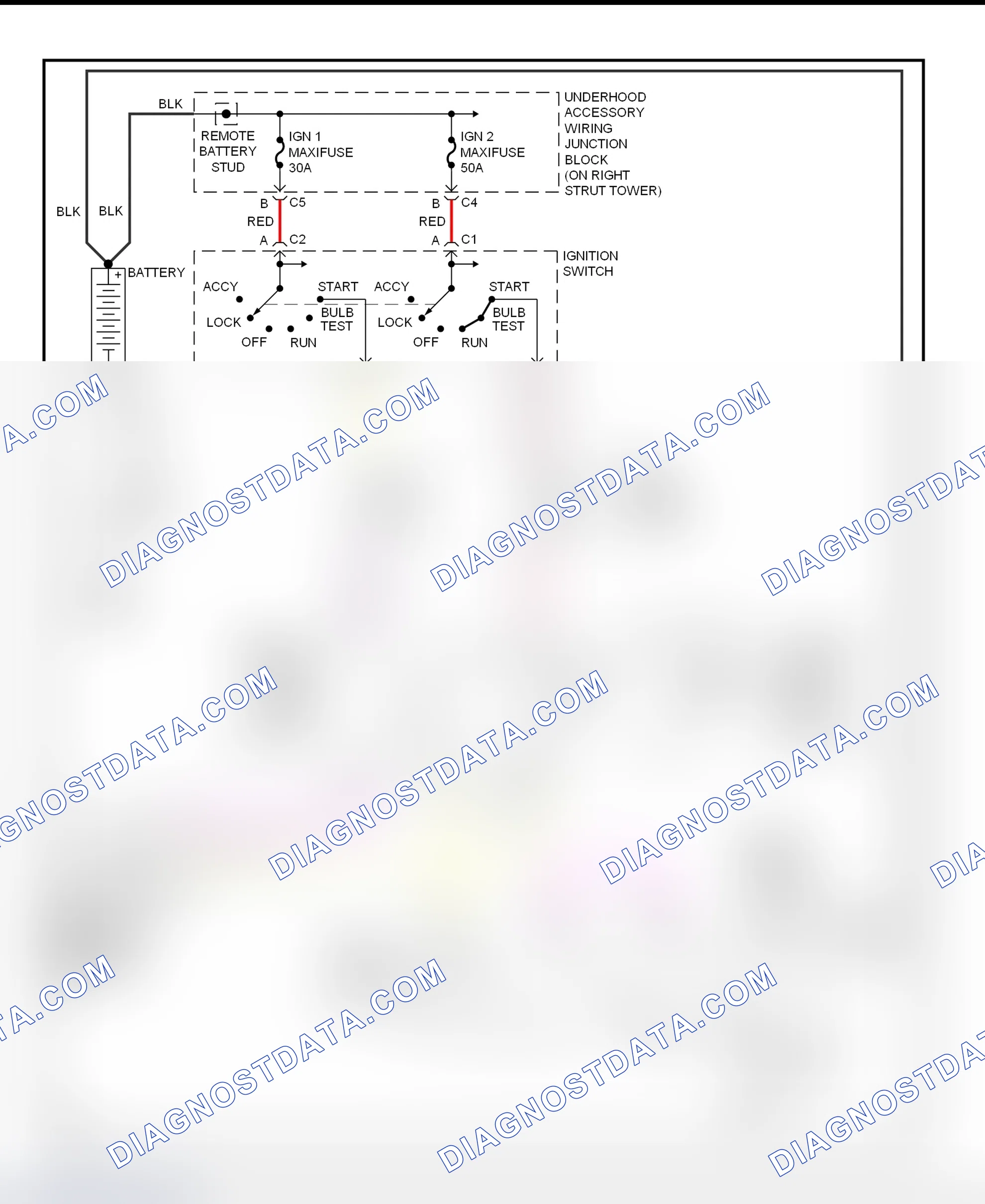Fig. 27: Starting System Wiring Diagram (Intrigue)