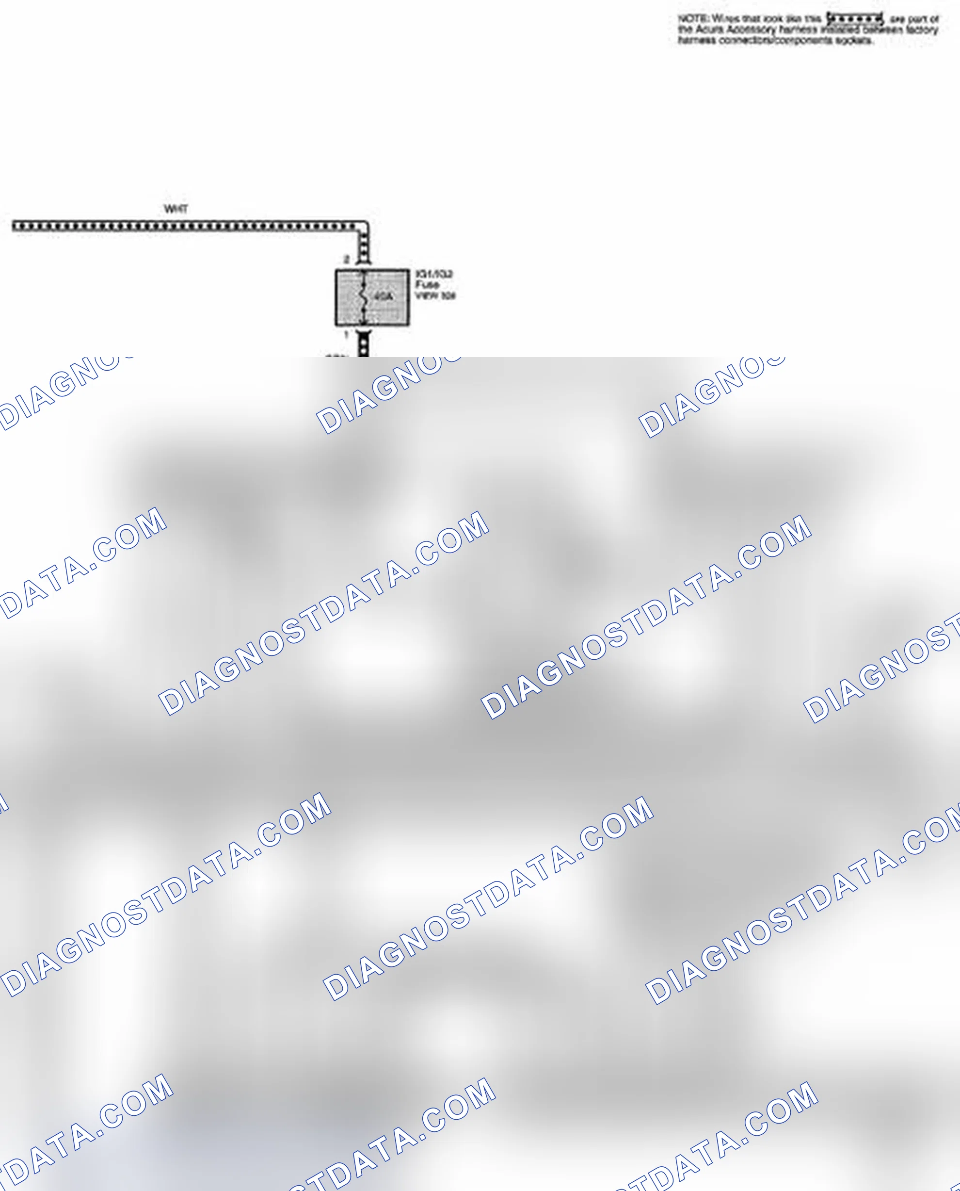 Scheme 153: Remote Starting System (Acura Accessory) Circuit Diagram (Page 21-4)