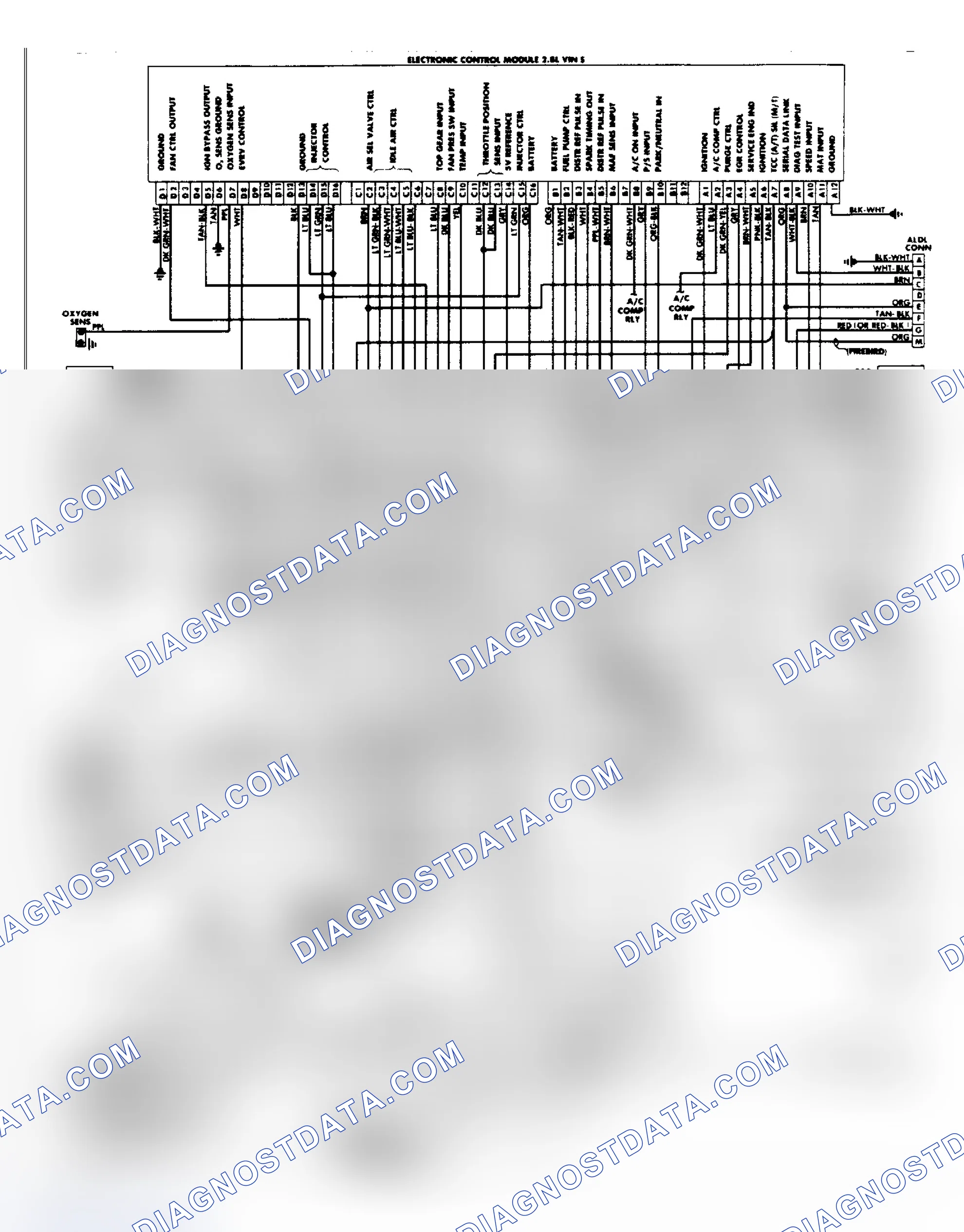 Scheme 15: Wiring Diagram: Camaro & Firebird 2.8L PFI System
