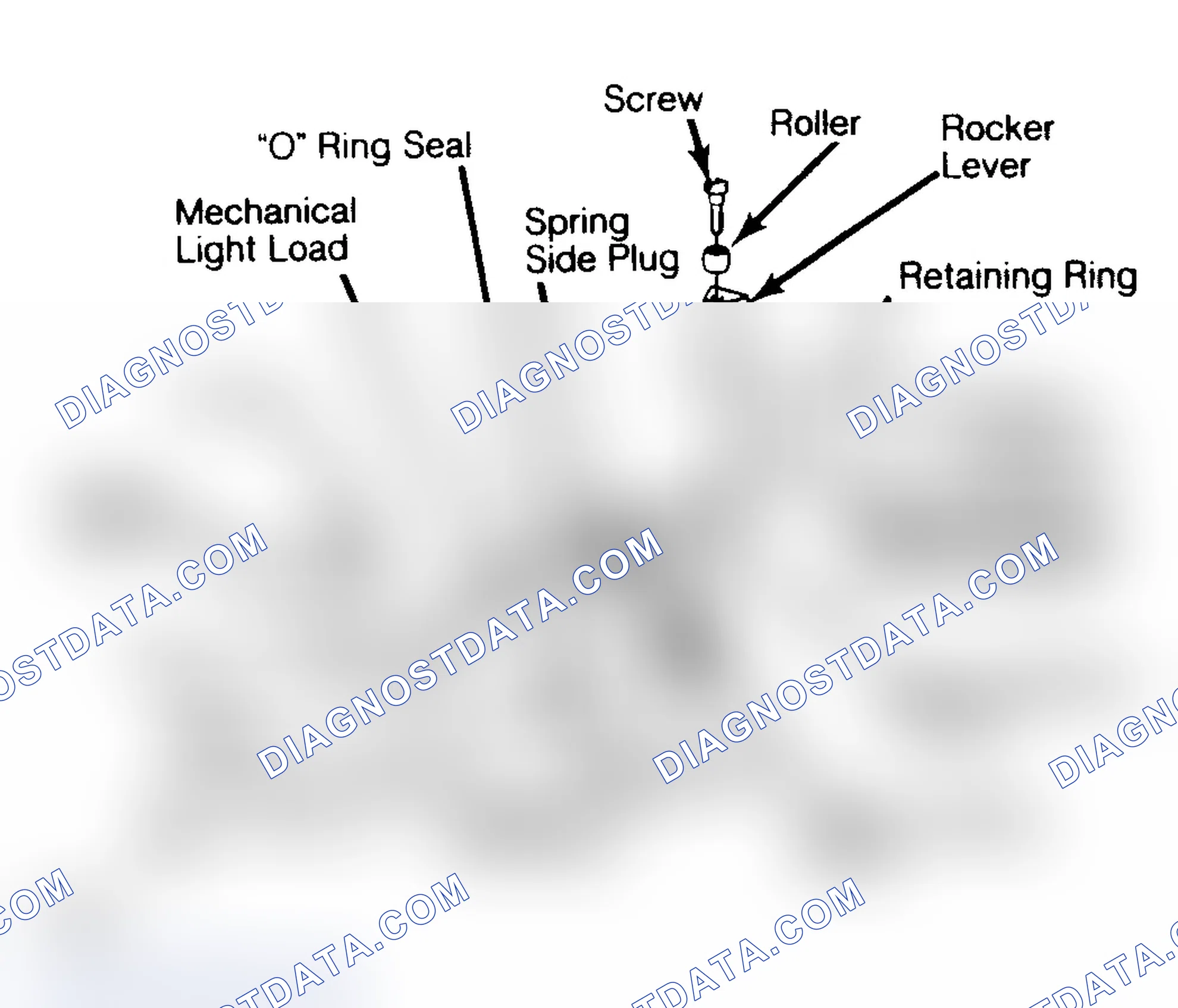 Scheme 64: Exploded View of Advance Piston Assembly