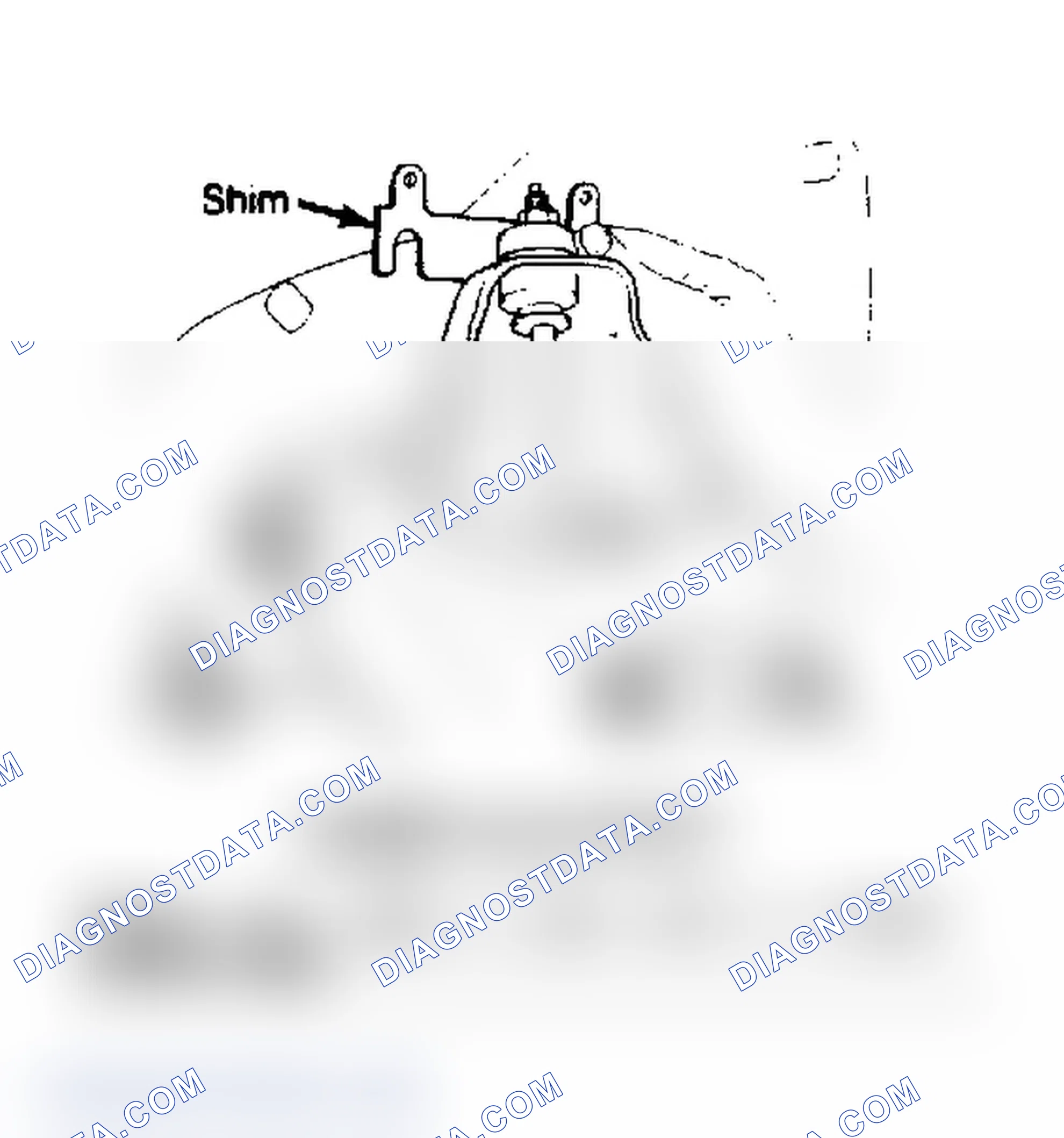 Scheme 2: Camber adjustment. Rotate pivot shaft or add shims to adjust camber angle.