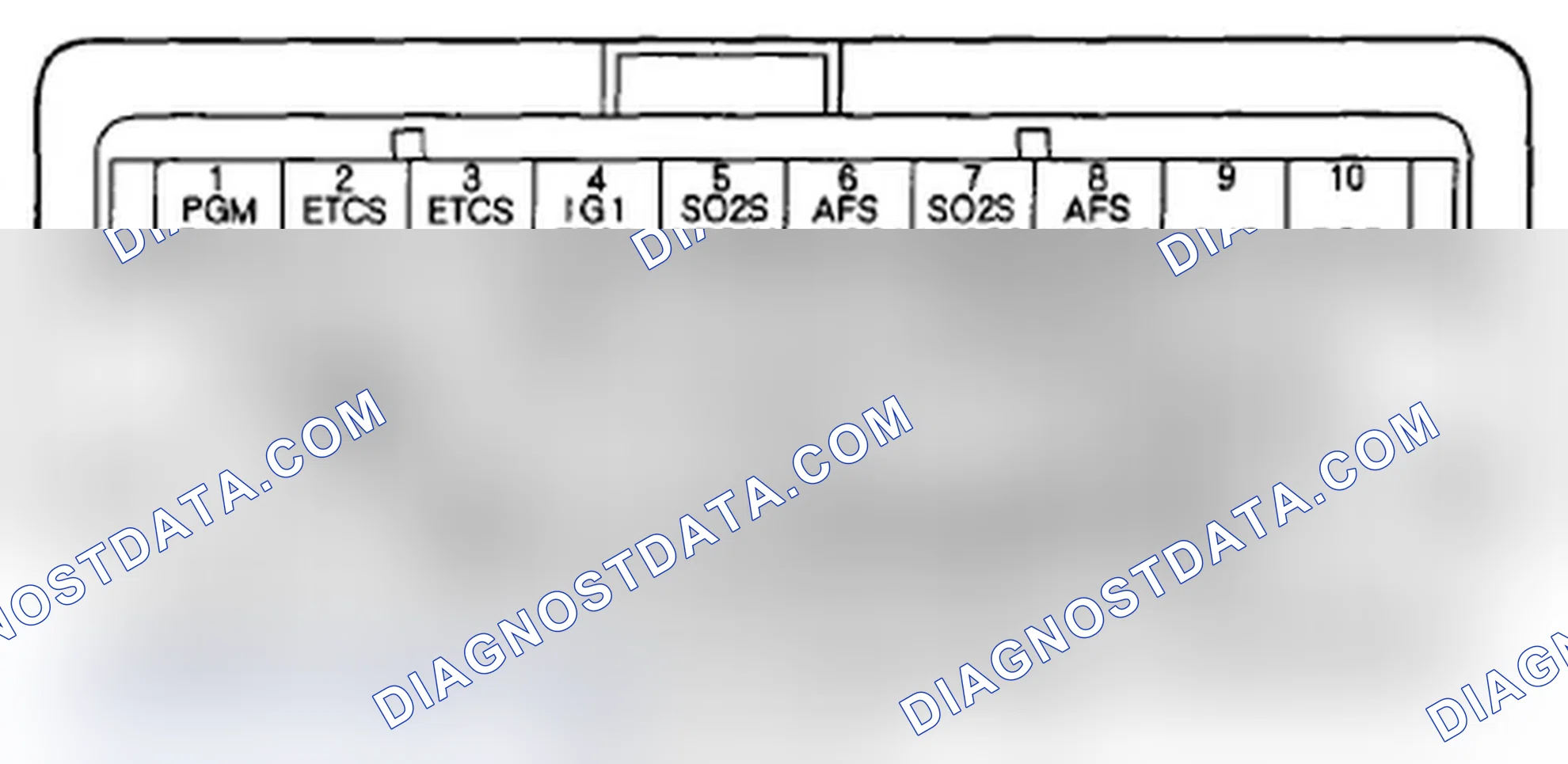 Scheme 287: ECM/PCM Inputs and Outputs at ECM/PCM Connector C (o) (49P)