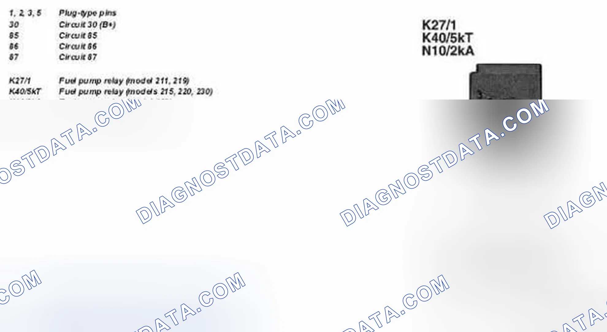 Scheme 58: Identifying Fuel Pump Relay With Circuit Diagram