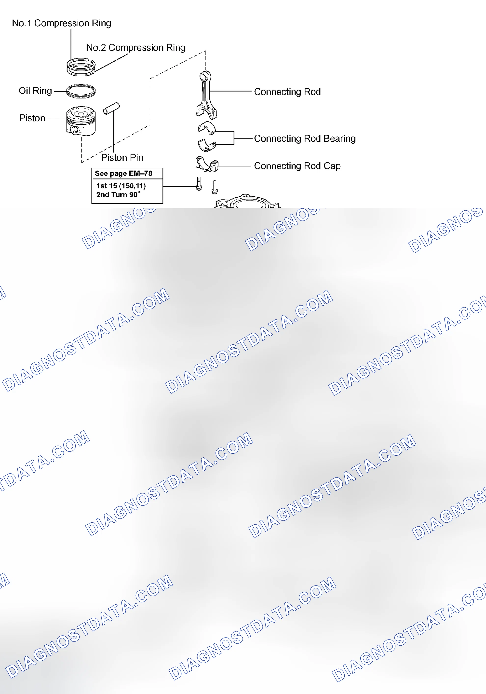 Scheme 174: Identifying Cylinder Block Components (2 Of 2)