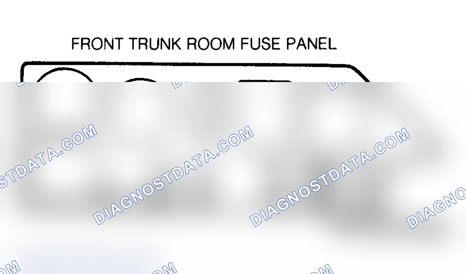 Scheme 6: FRONT TRUNK FUSE PANEL IDENTIFICATION