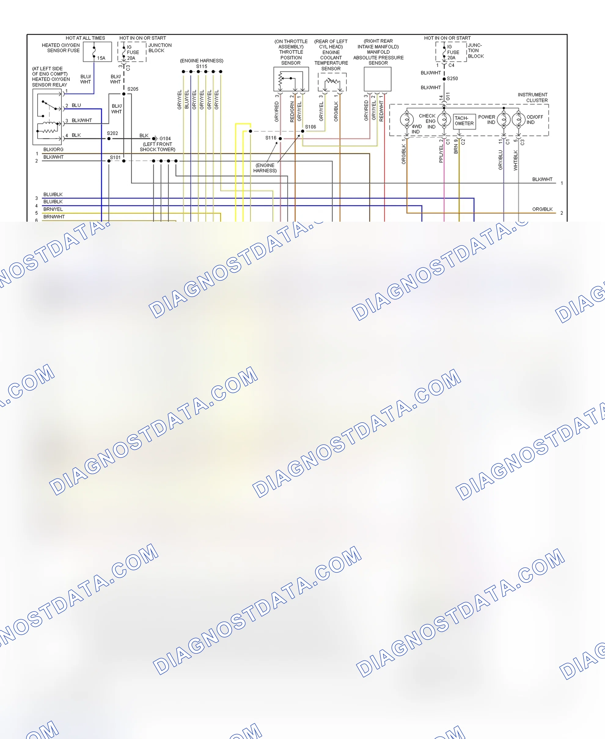 Scheme 219: PCM Wiring Diagram (Tracker - 2.5L - 2 Of 3)