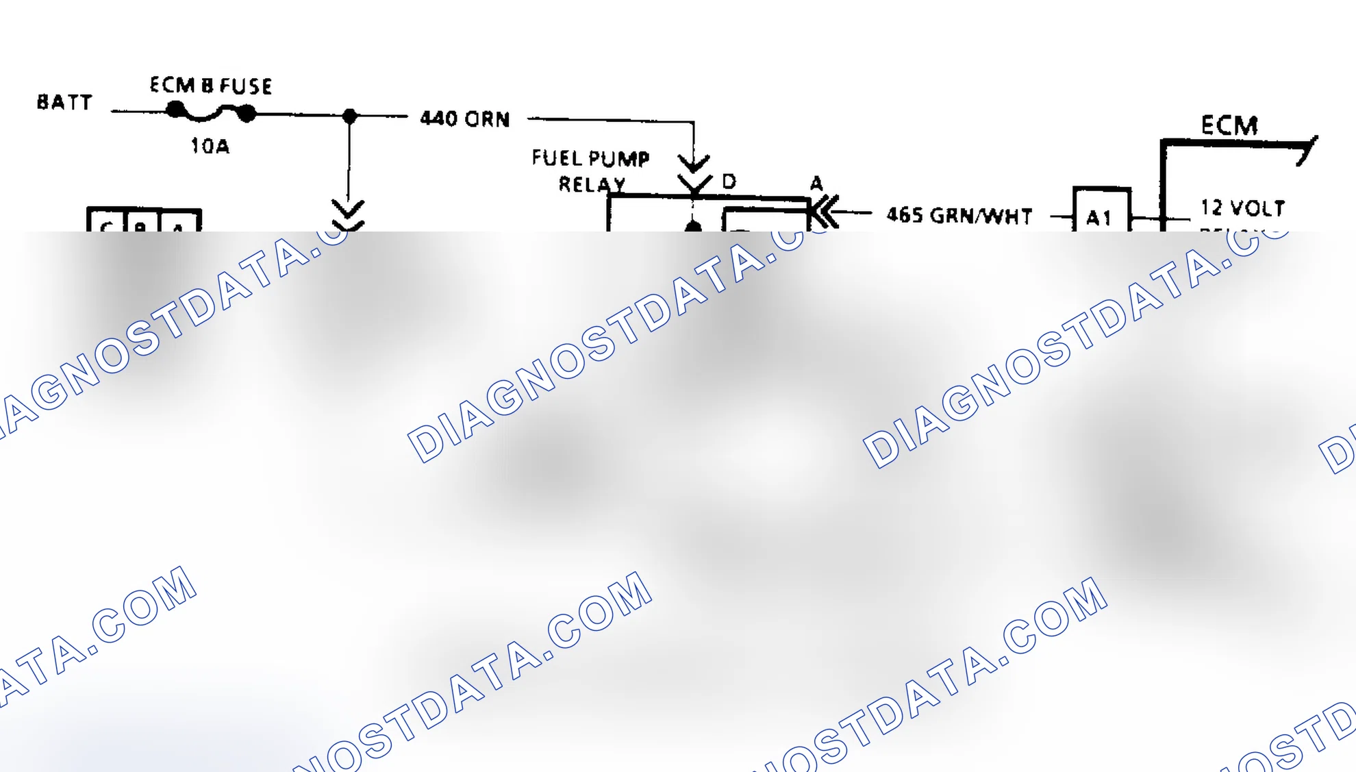 Scheme 77: Code 54: Fuel Pump Circuit/Circuit Diagram ("S", "T" & "M" Series)